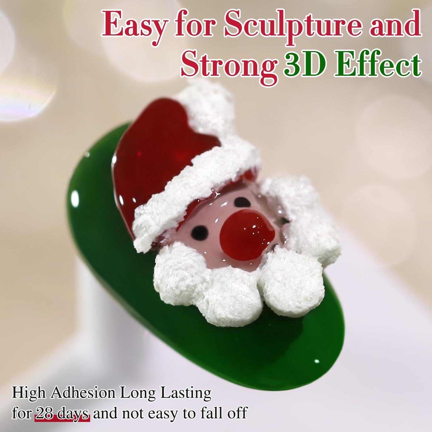 Gel de Uñas Sólido Double Rhythm 14.79 g Blanco Yeso 3D