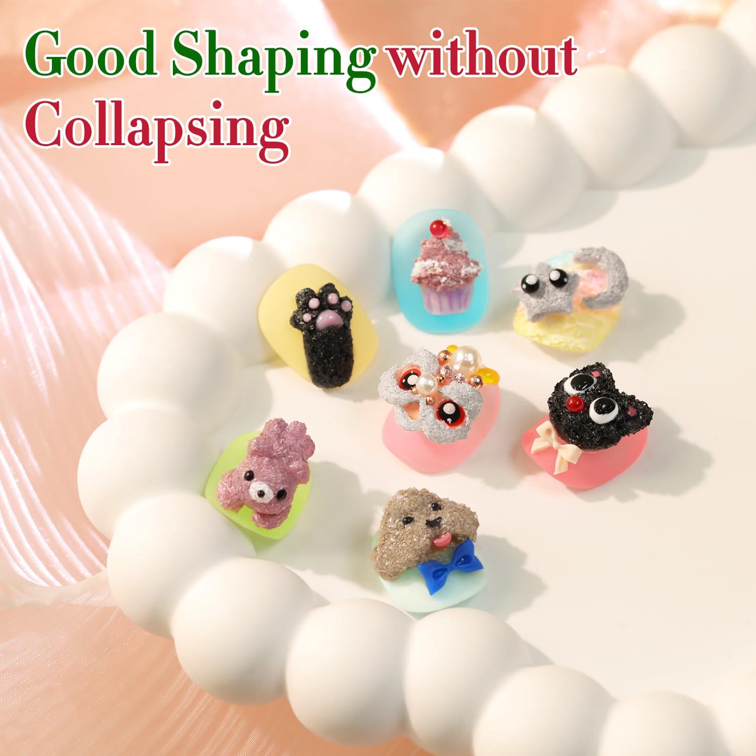 Gel de Uñas Sólido Double Rhythm 14.79 g Blanco Yeso 3D