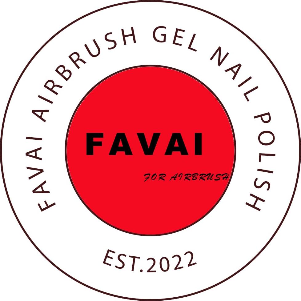 Set de Gel de Uñas Airbrush FAVAI Color Blanco 6x15ml