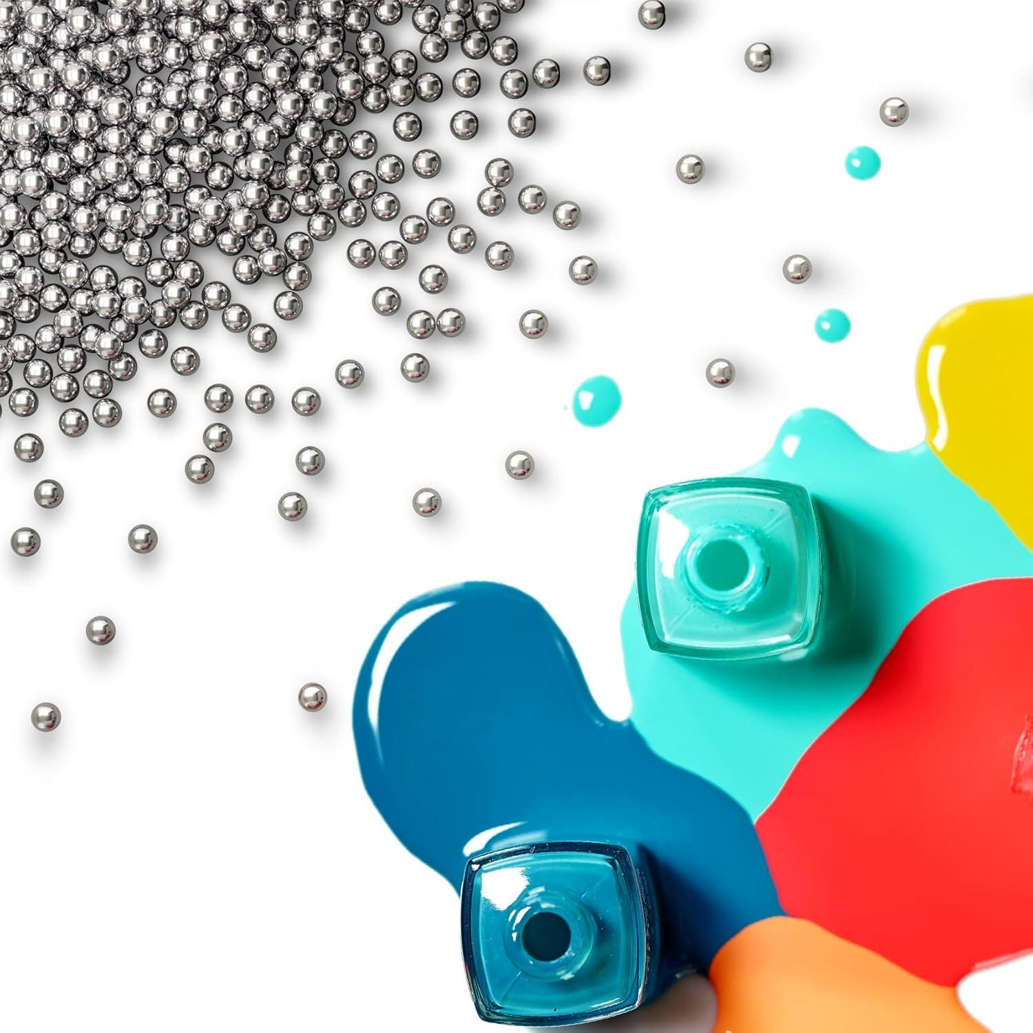 Bolas de Mezcla de Pintura ANCIRS 400 Pcs Acero Inoxidable 3mm