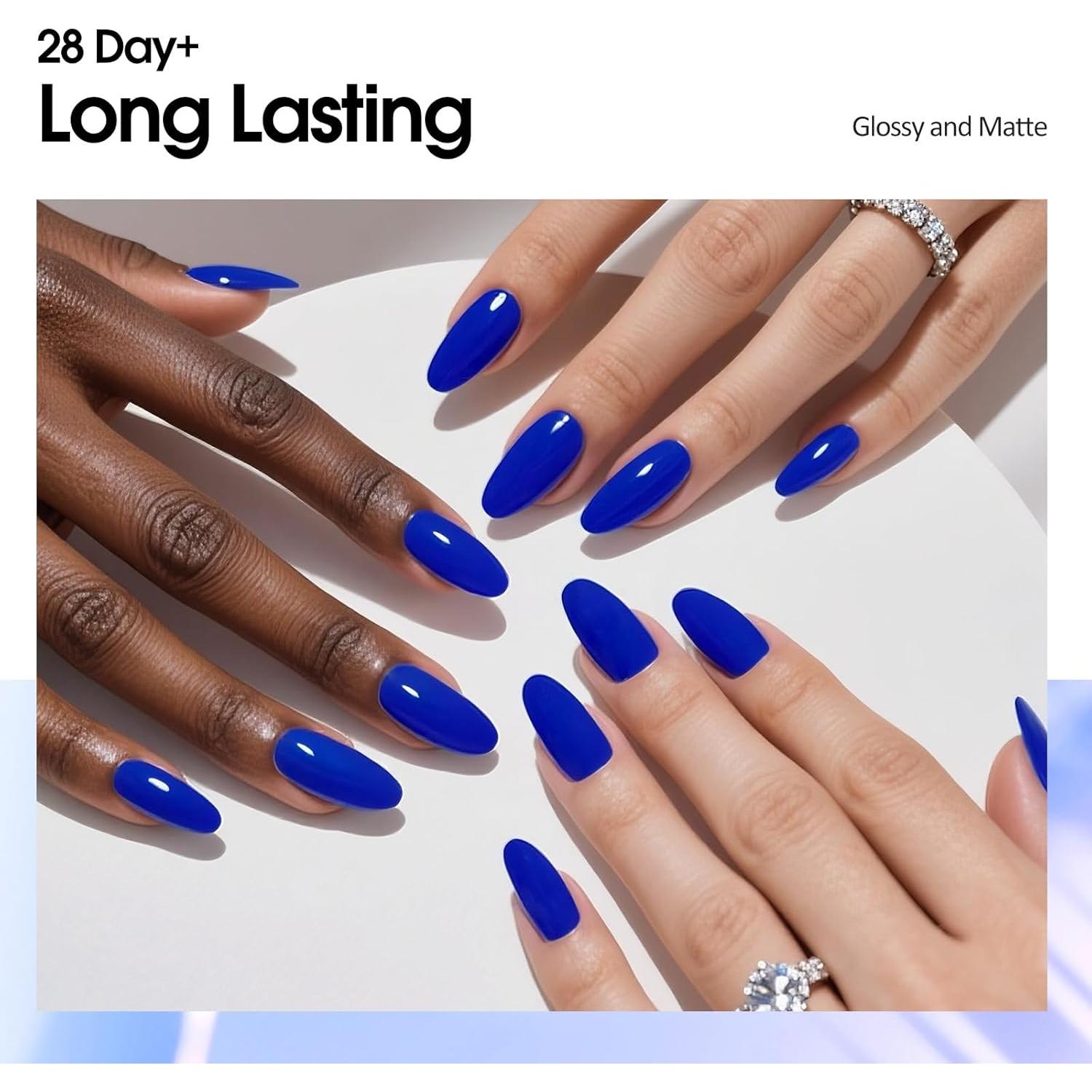 Esmalte de Uñas Gel VENALISA Azul Real 15ml Brillo Alto