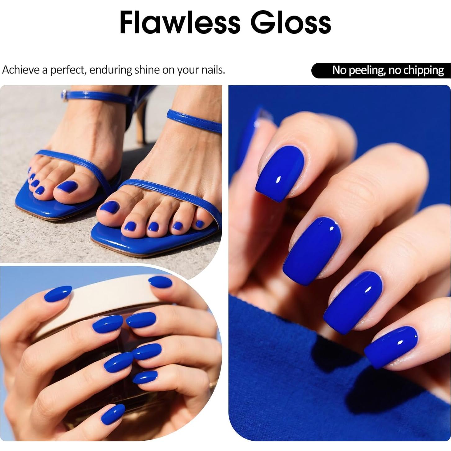 Esmalte de Uñas Gel VENALISA Azul Real 15ml Brillo Alto