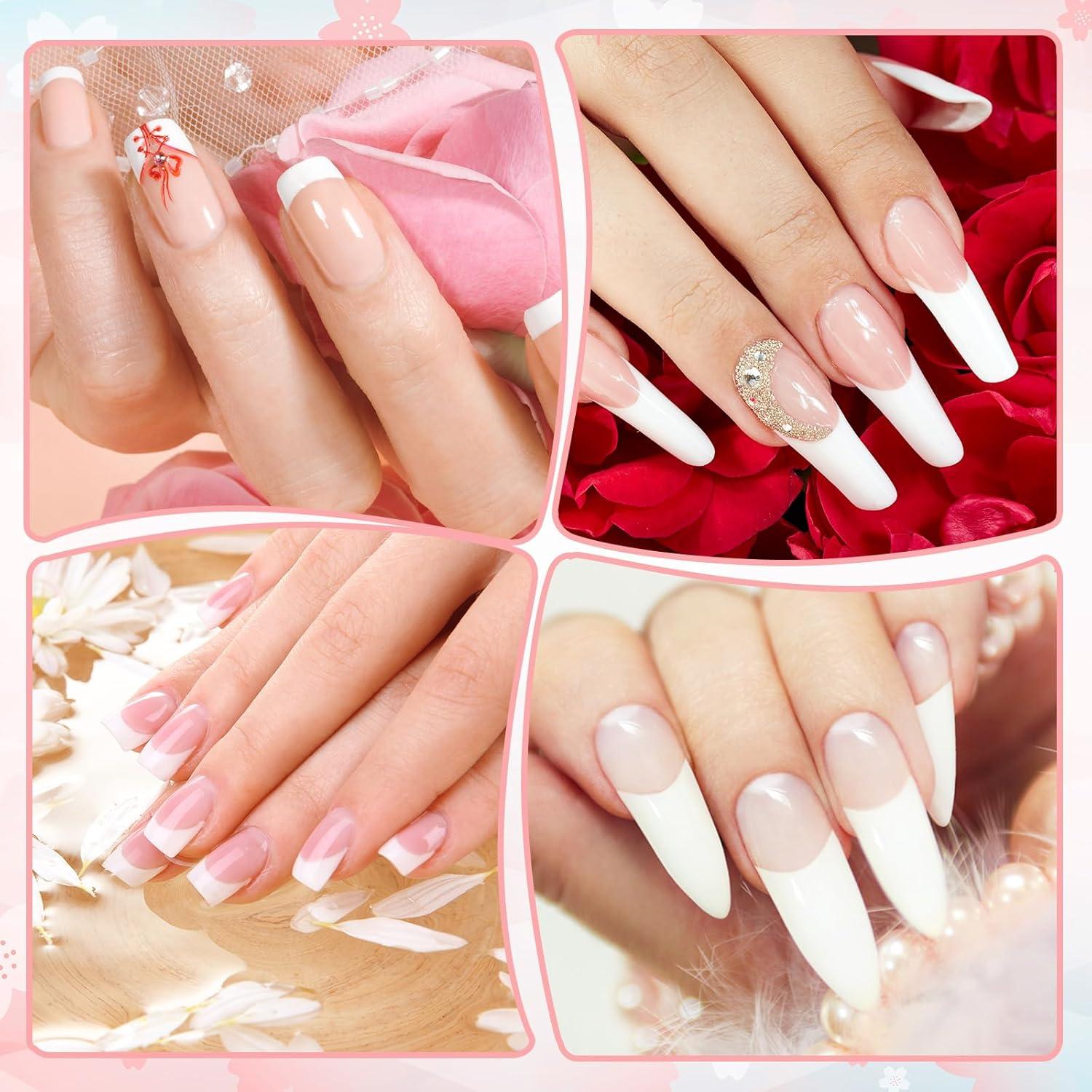Kit de Manicura Francesa Dunzoom con 2 Bolígrafos y Pegatinas