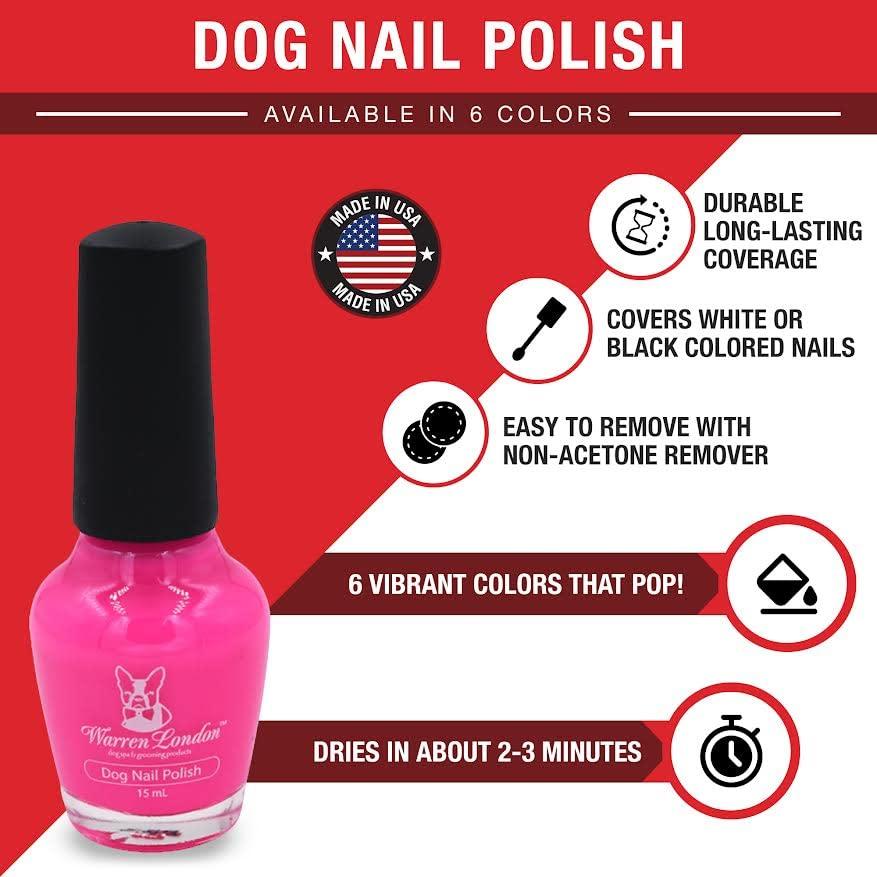 Esmalte de Uñas para Perros Warren London Rosa Perfecto 14.79 ml
