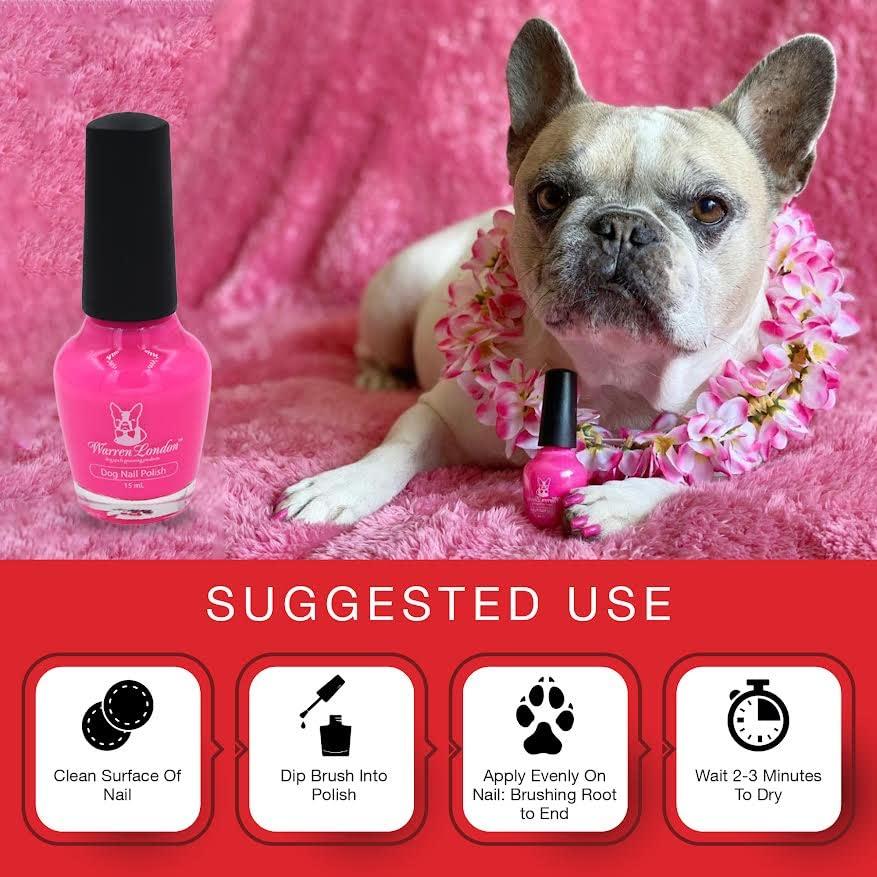 Esmalte de Uñas para Perros Warren London Rosa Perfecto 14.79 ml