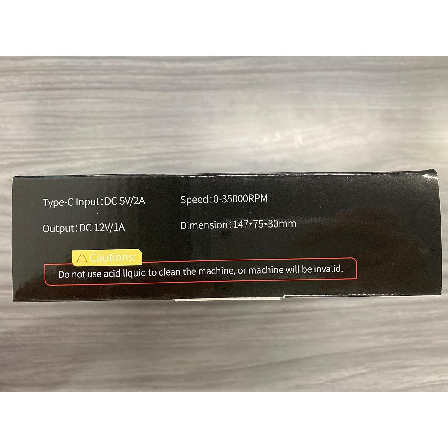 Taladro de Uñas Inalámbrico ENGERWALL 35000 RPM Plata Pro