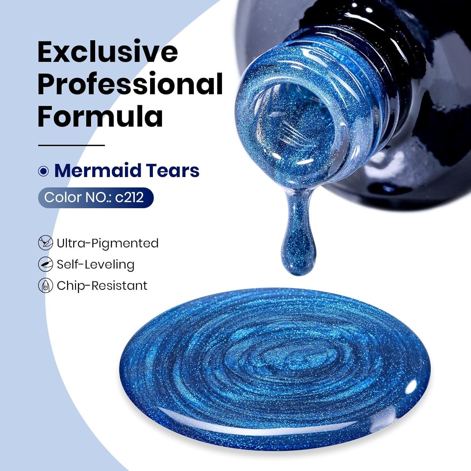 Gel de Uñas Ojo de Gato Beetles 15ML Azul Brillante 9D