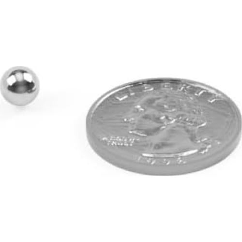 100 Bolas Agitadoras de Acero Inoxidable 6.35 mm BC Precision