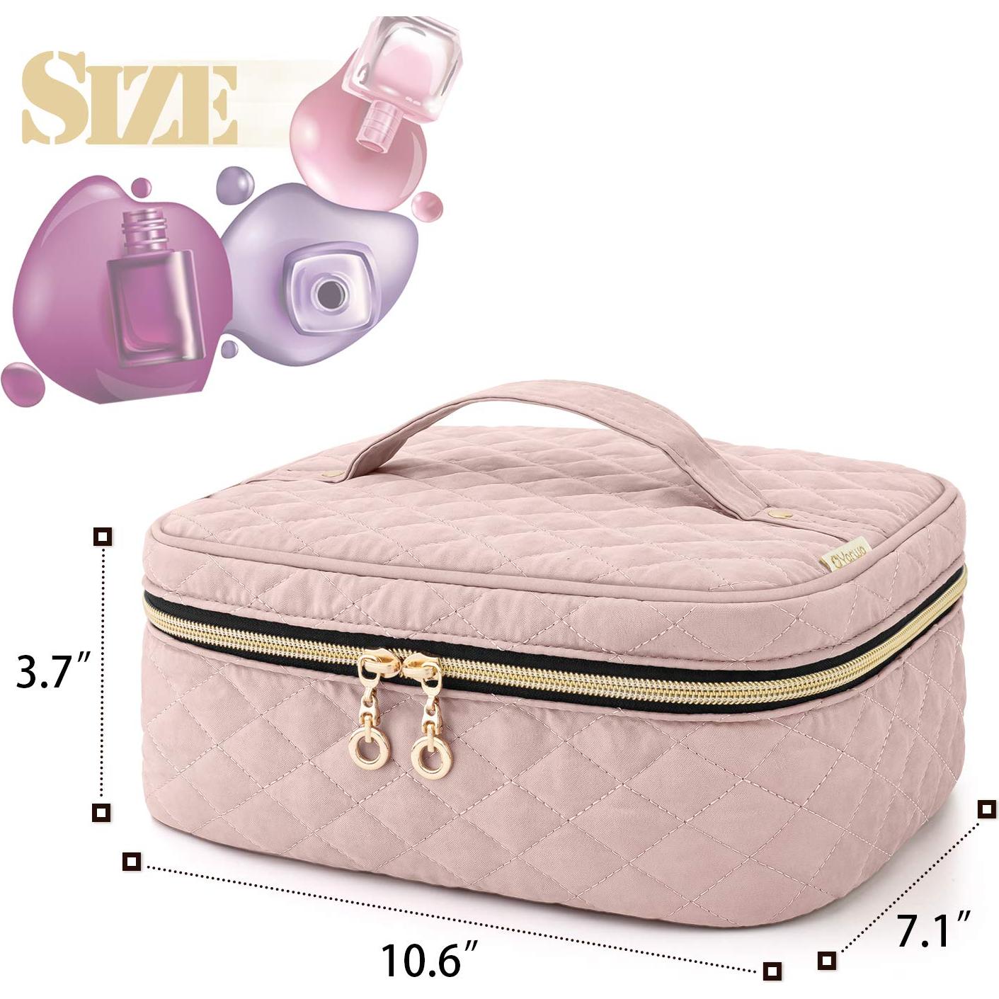 Bolsa de Transporte para Esmalte de Uñas YARWO Rosa 24 Botellas