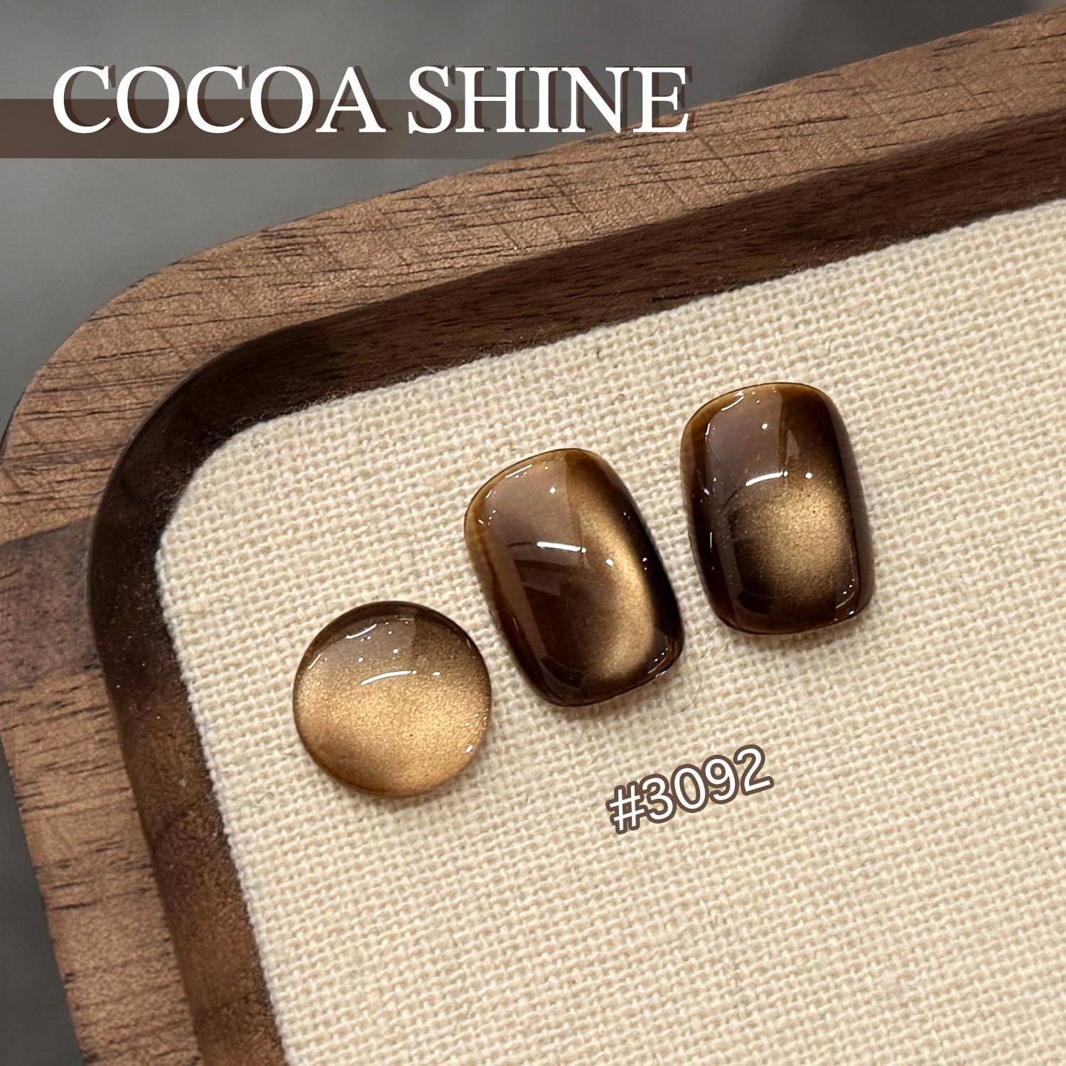 Gel de Uñas GAOY 16ml Color Café Brillante Efecto Ojo de Gato