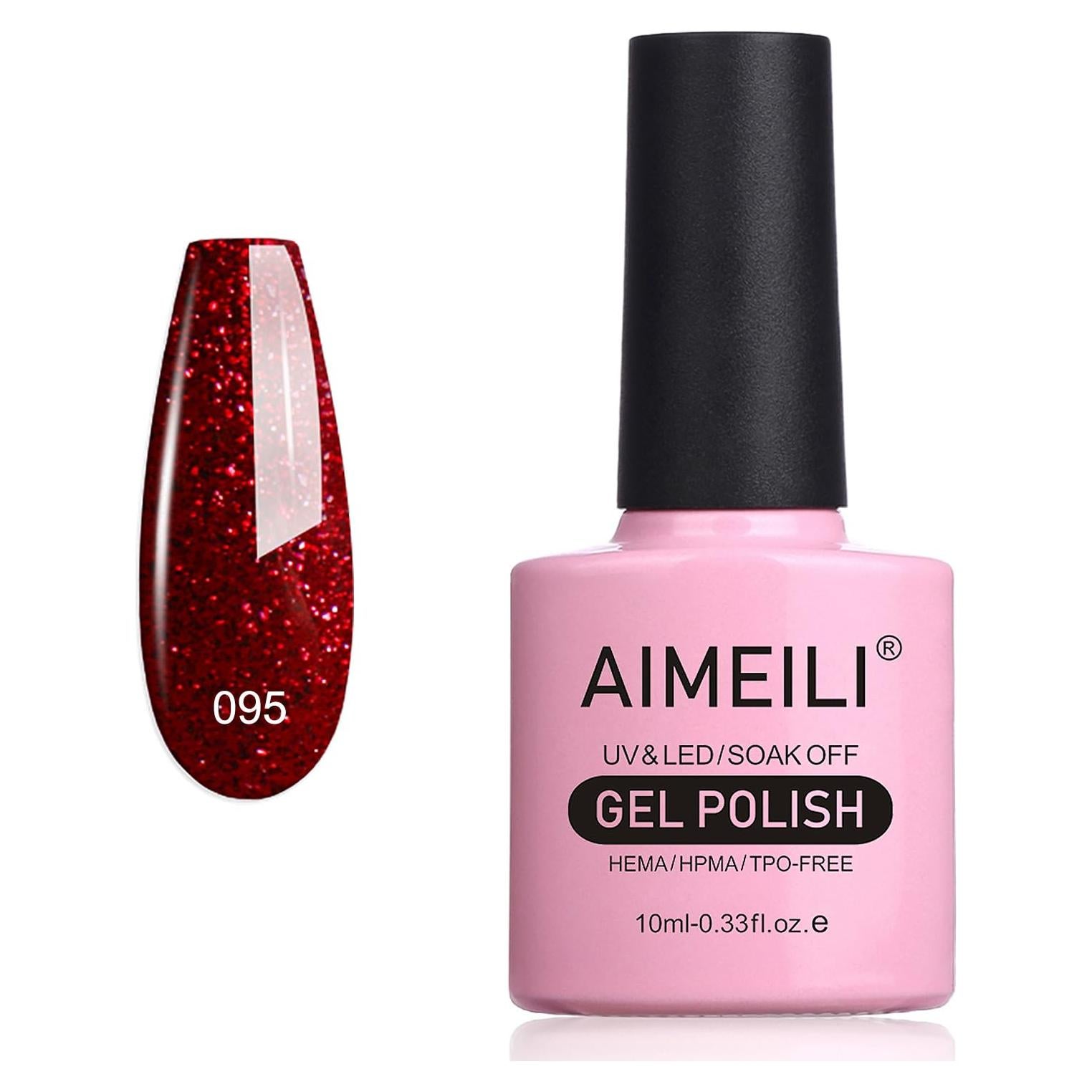 Esmalte de Uñas AIMEILI Rojo Brillante 10ml - Sin HEMA