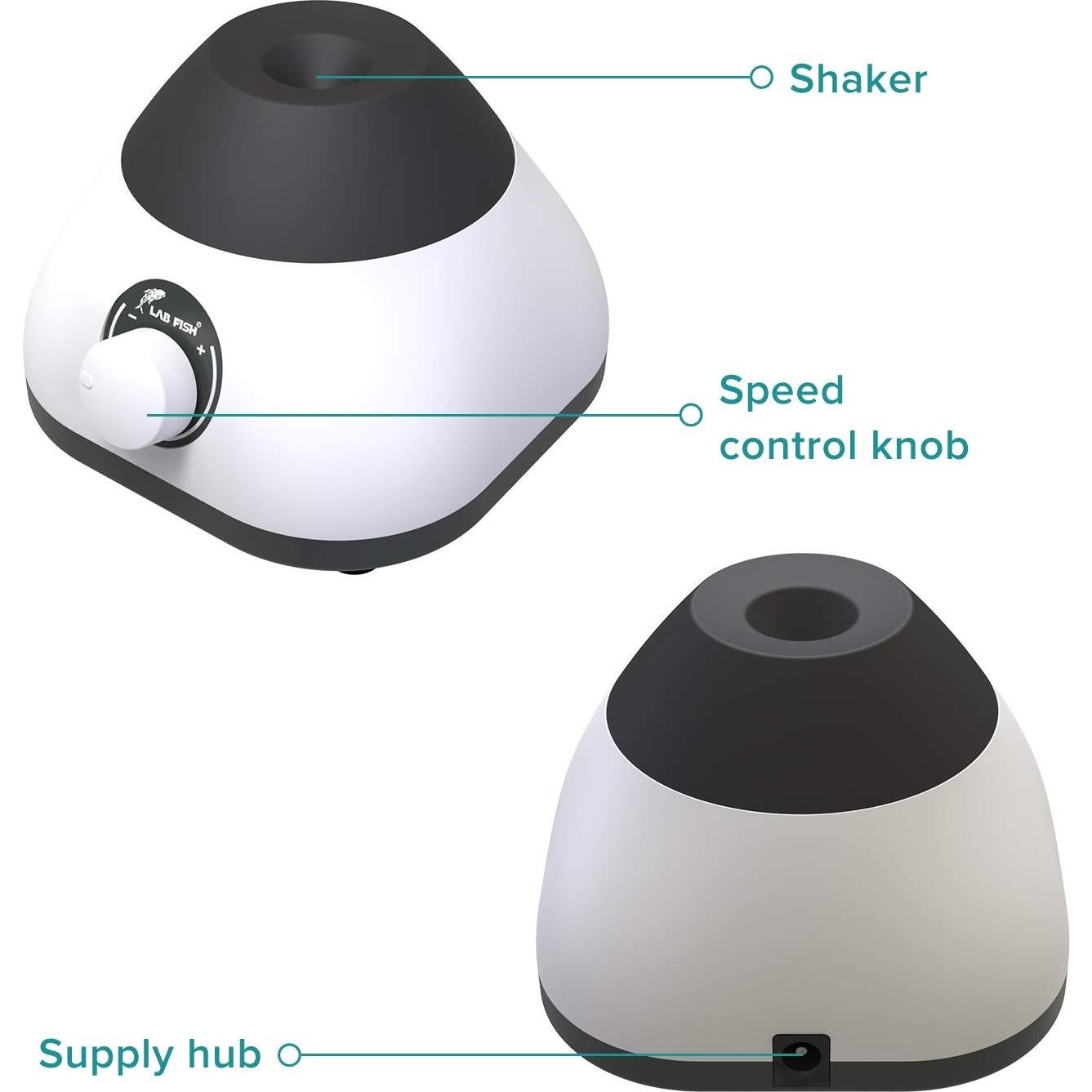 Mezclador Vortex LAB FISH Mini 0-3000 RPM para Laboratorio