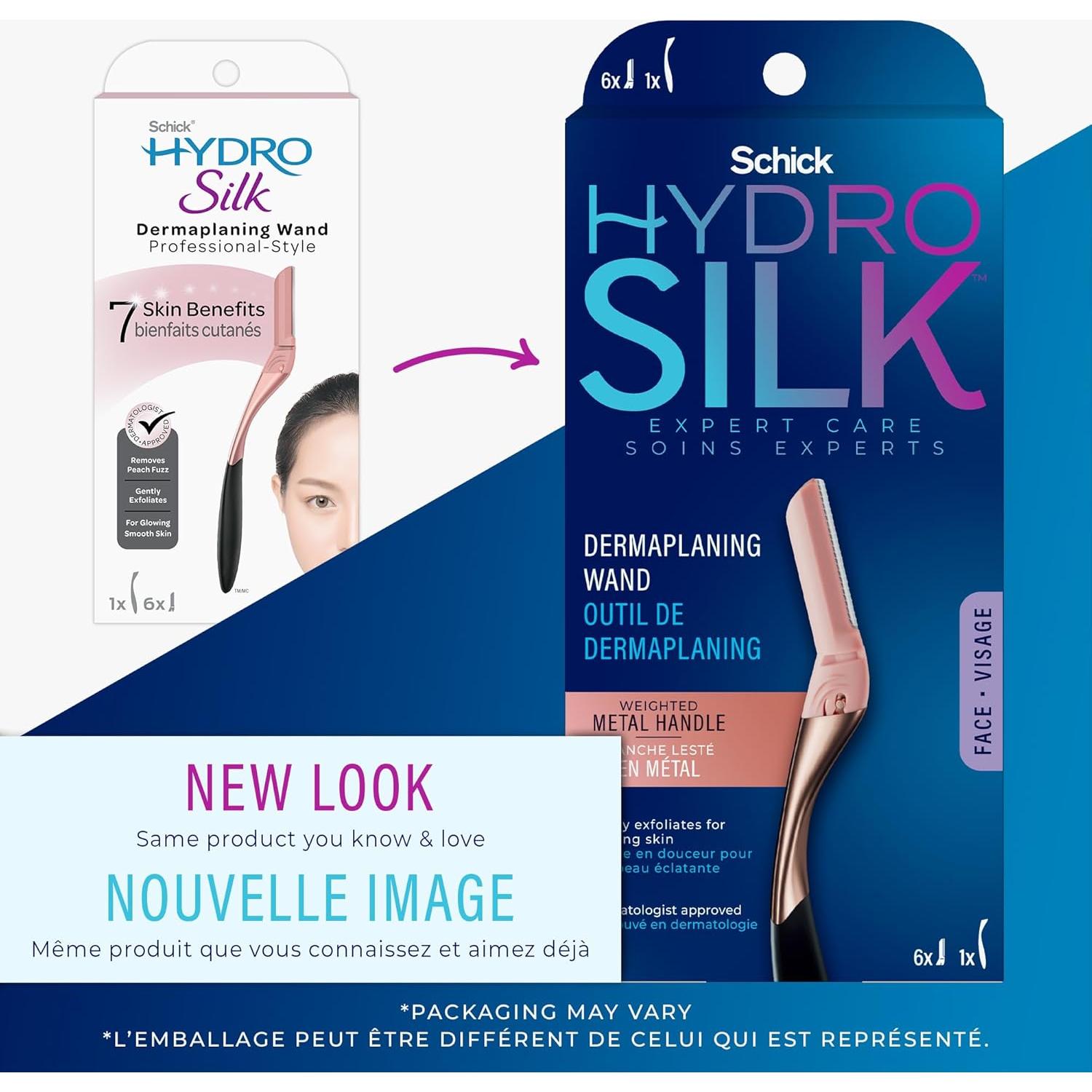 Afeitadora de Dermaplaning Schick Hydro Silk con 6 Repuestos