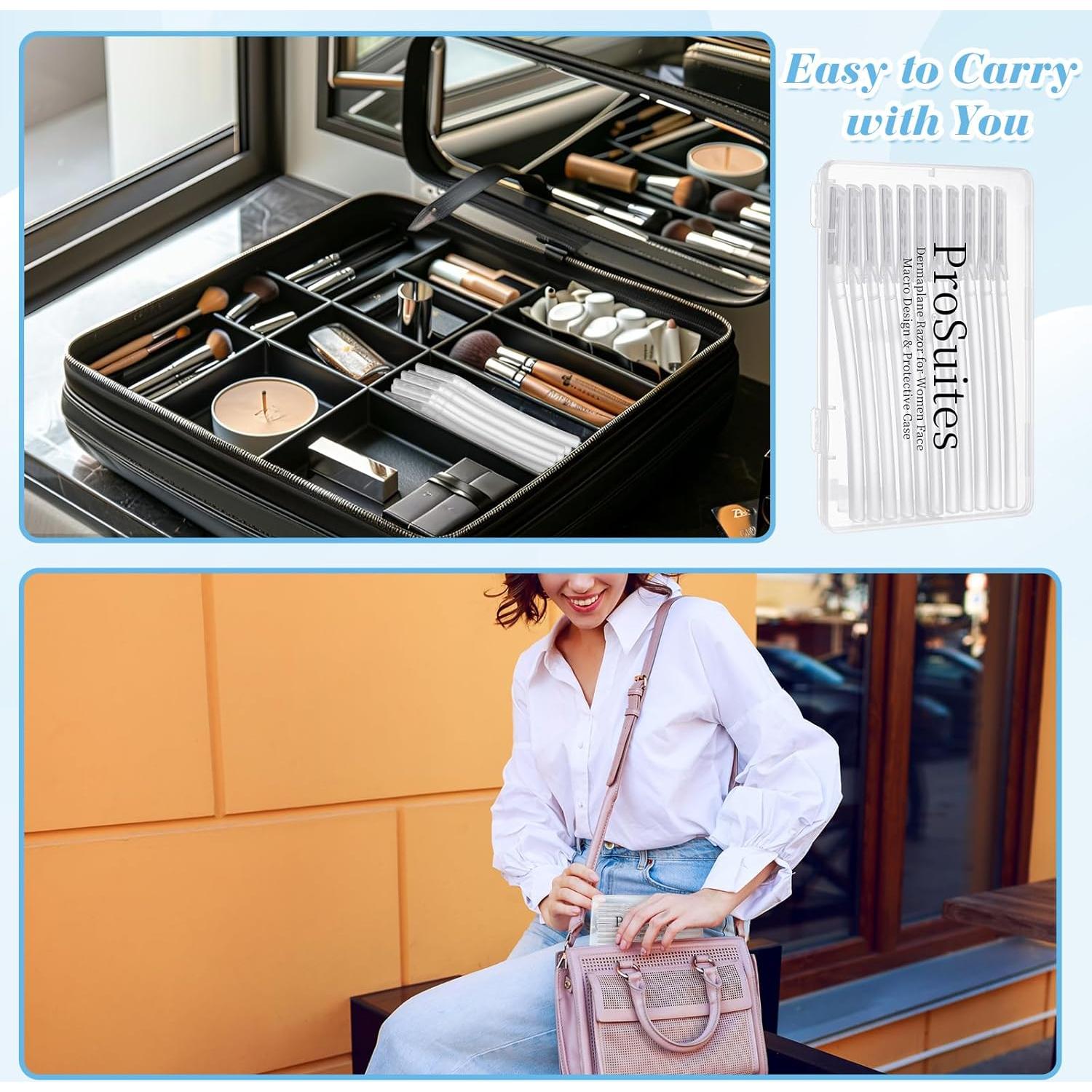 Rasuradora Dermaplane ProSuites 16 Piezas para Mujeres