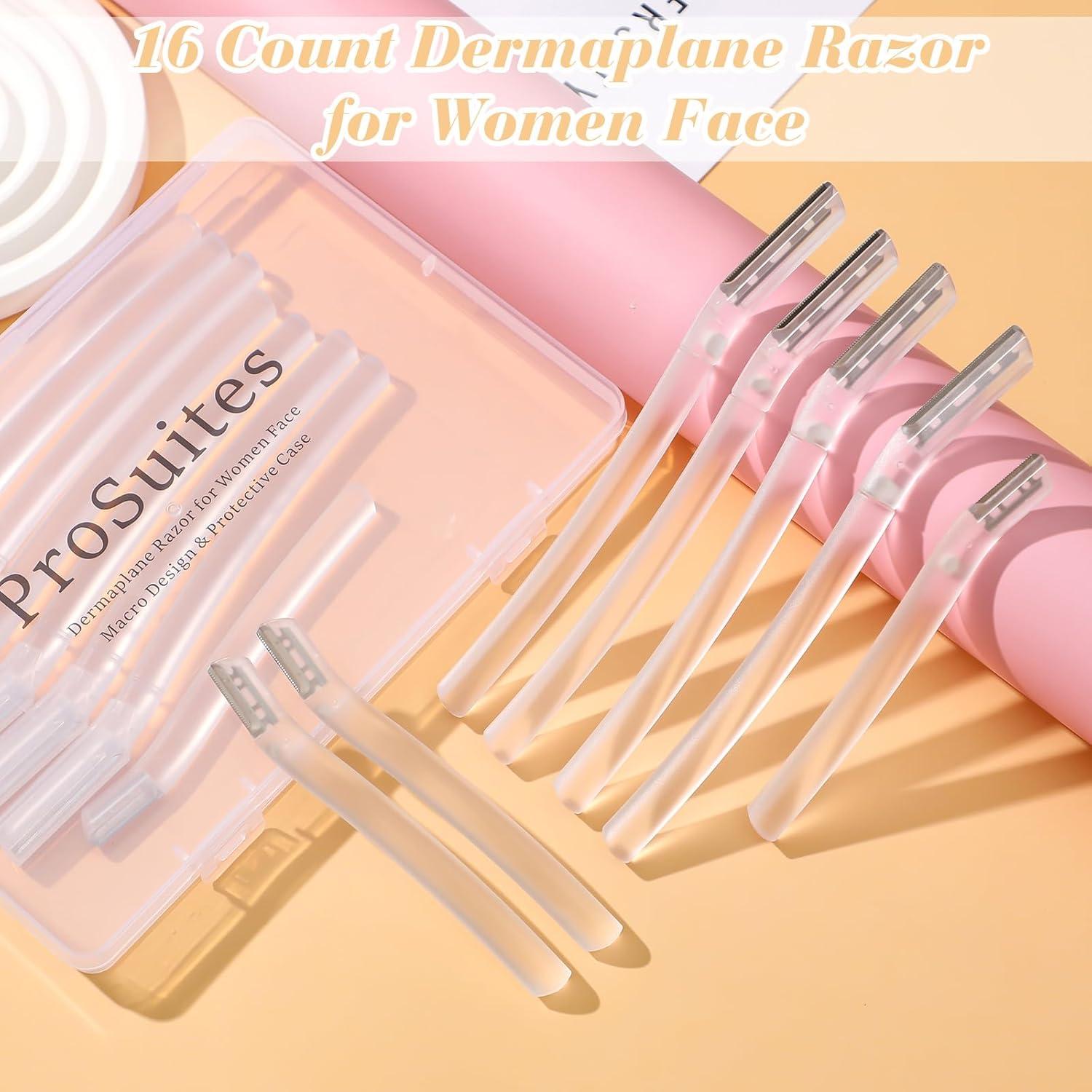 Rasuradora Dermaplane ProSuites 16 Piezas para Mujeres