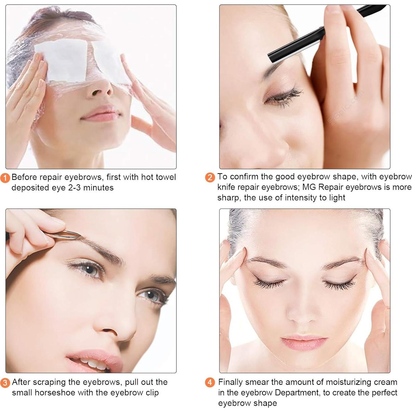 Razor de Cejas Miss Gorgeous - 10 Piezas, Afilado y Preciso