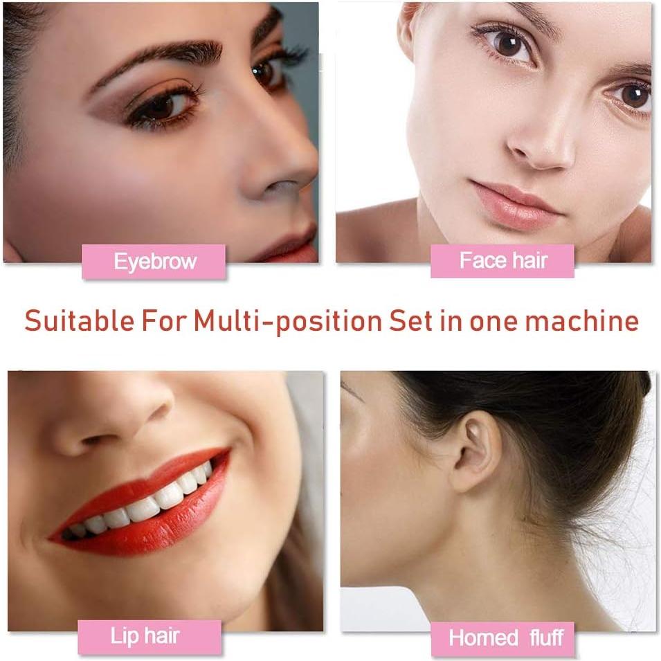 Removedor de Vello de Cejas SiKii Oro Rosa, Depilador Facial LED