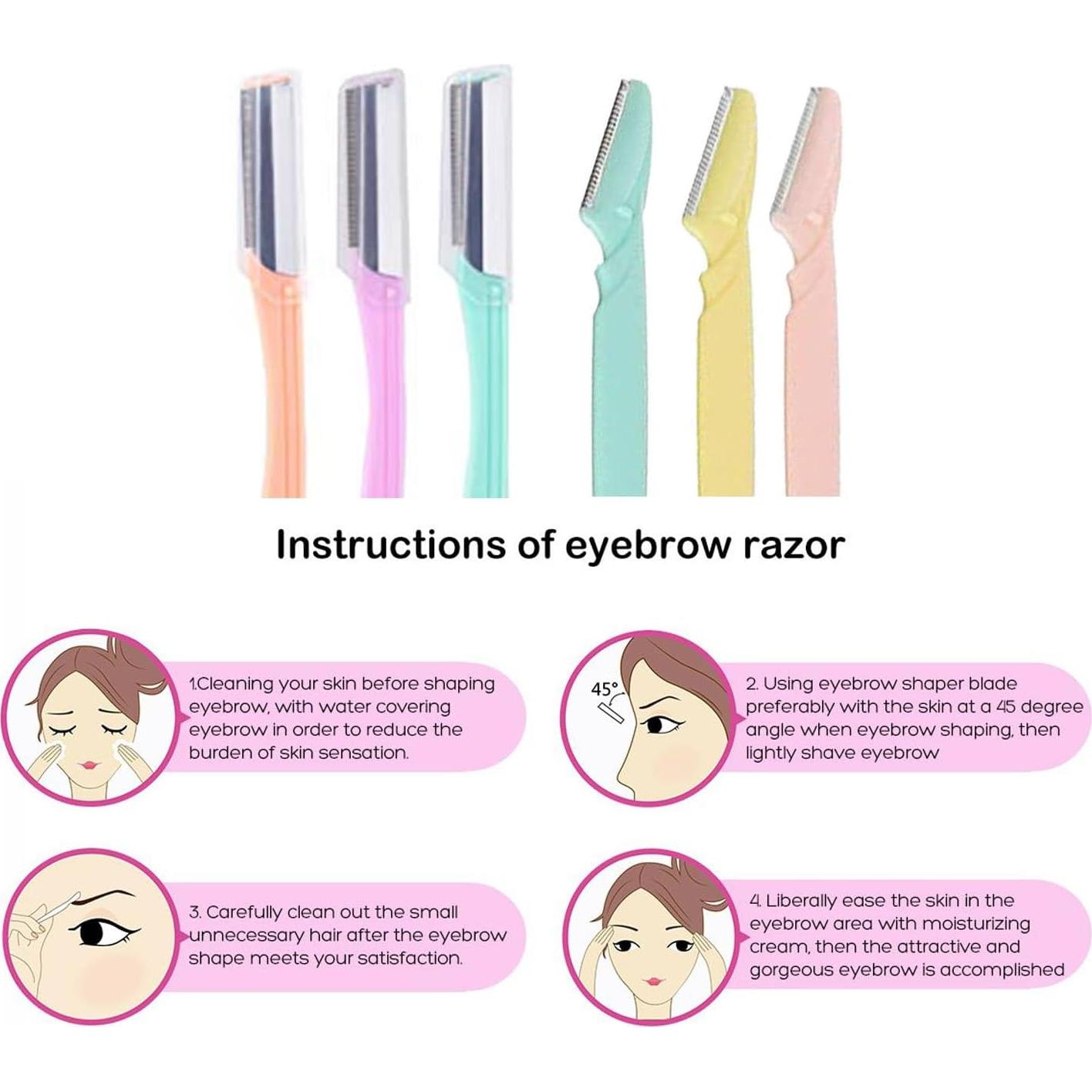 Rasuradora de Cejas ZTRHYOO Kit de 9 Herramientas Facial