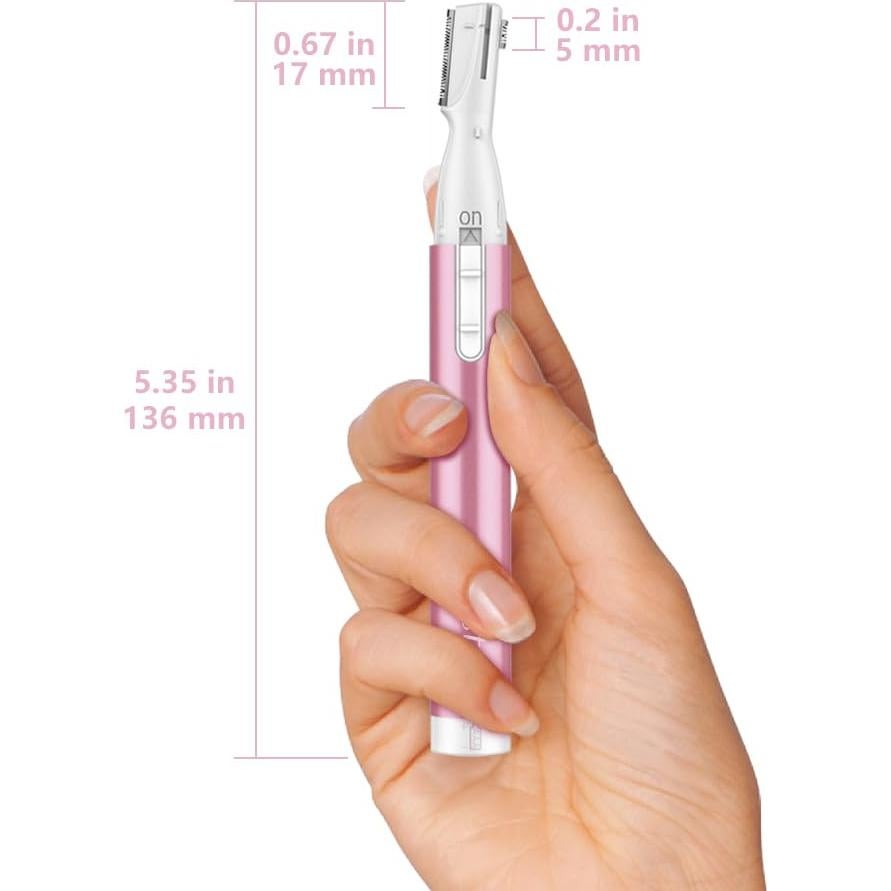 Recortador de cejas eléctrico Funstant Rosa Coral - Indoloro