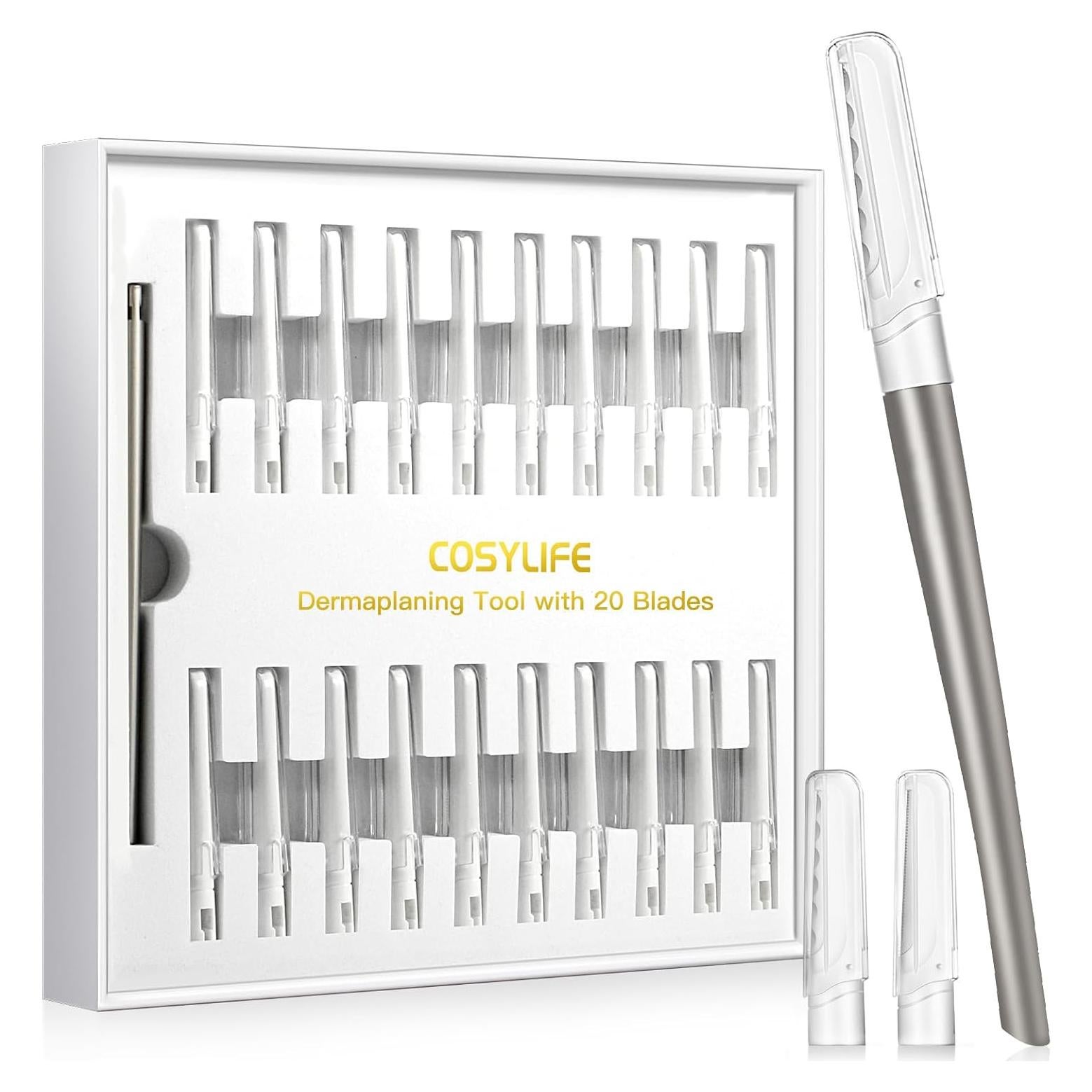 Herramienta de Dermaplaning COSYLIFE con 20 Cuchillas Reemplazables