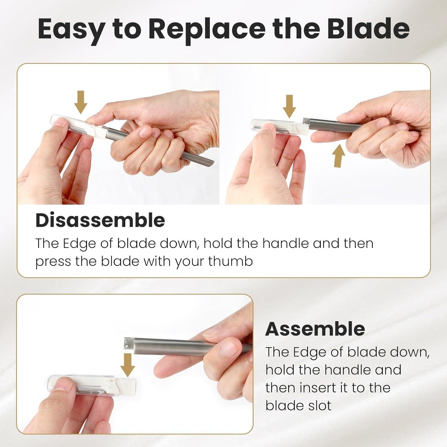 Herramienta de Dermaplaning COSYLIFE con 20 Cuchillas Reemplazables