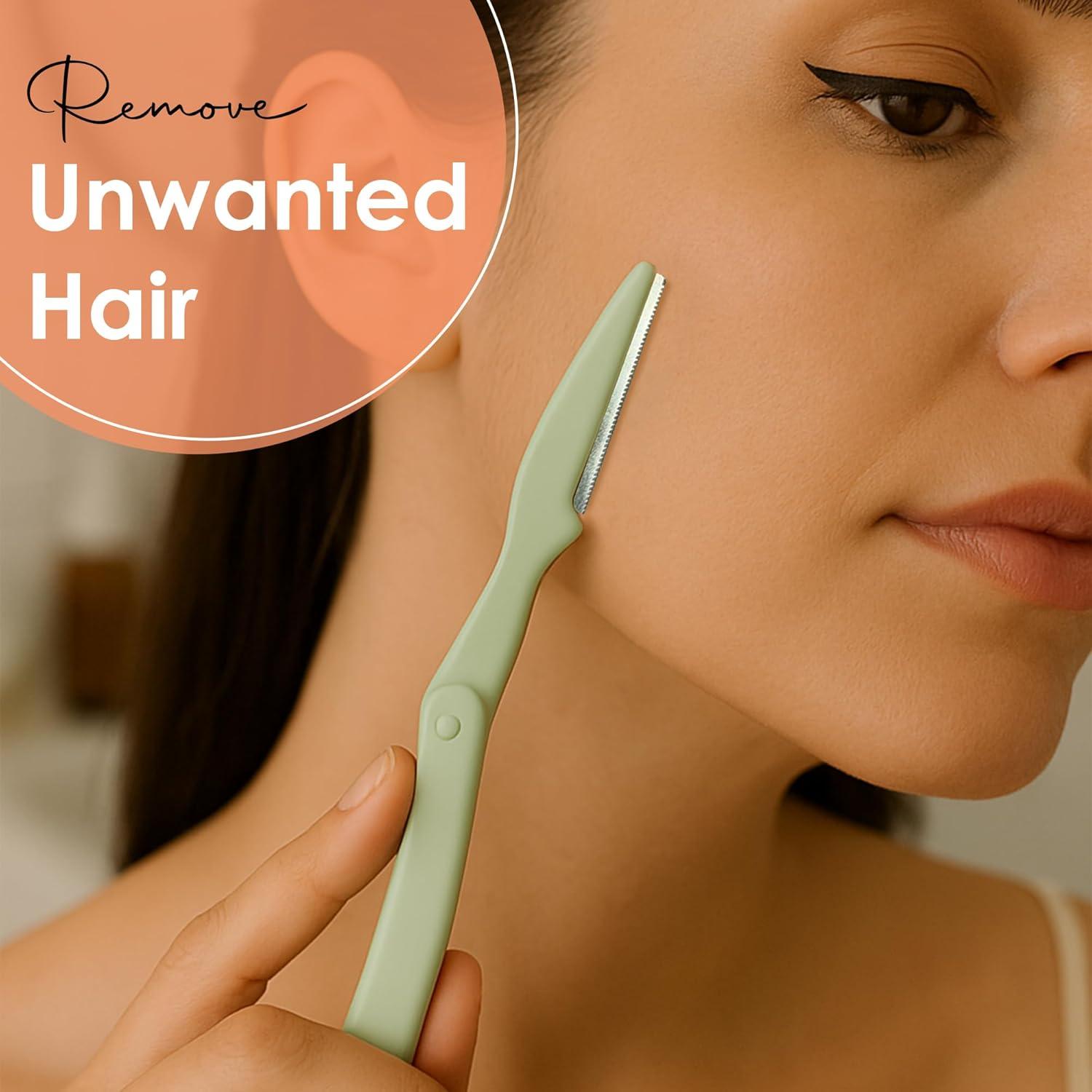 Rasuradora de Cejas SNS Collections - Dermaplaning Suave Verde