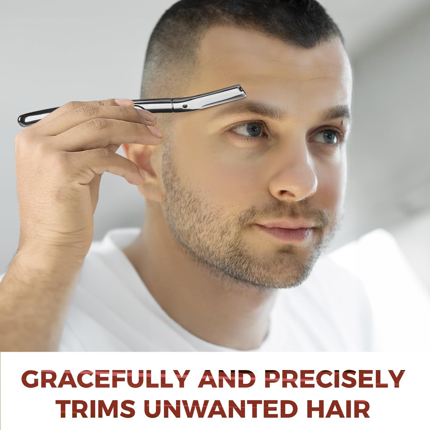 Rasuradora Facial ZOMCHI Plata Pulida con 11 Cuchillas Repuesto