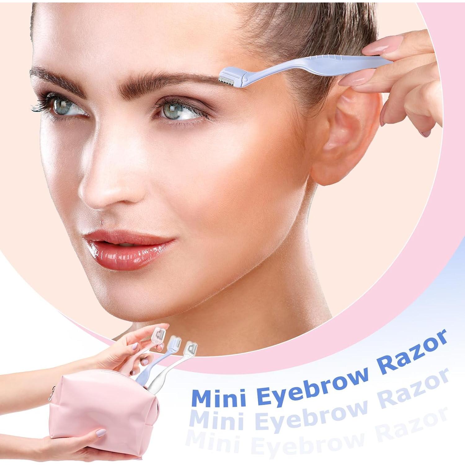 6 Piezas Afeitadoras de Cejas Honoson - Mini Herramientas de Cuidado Facial