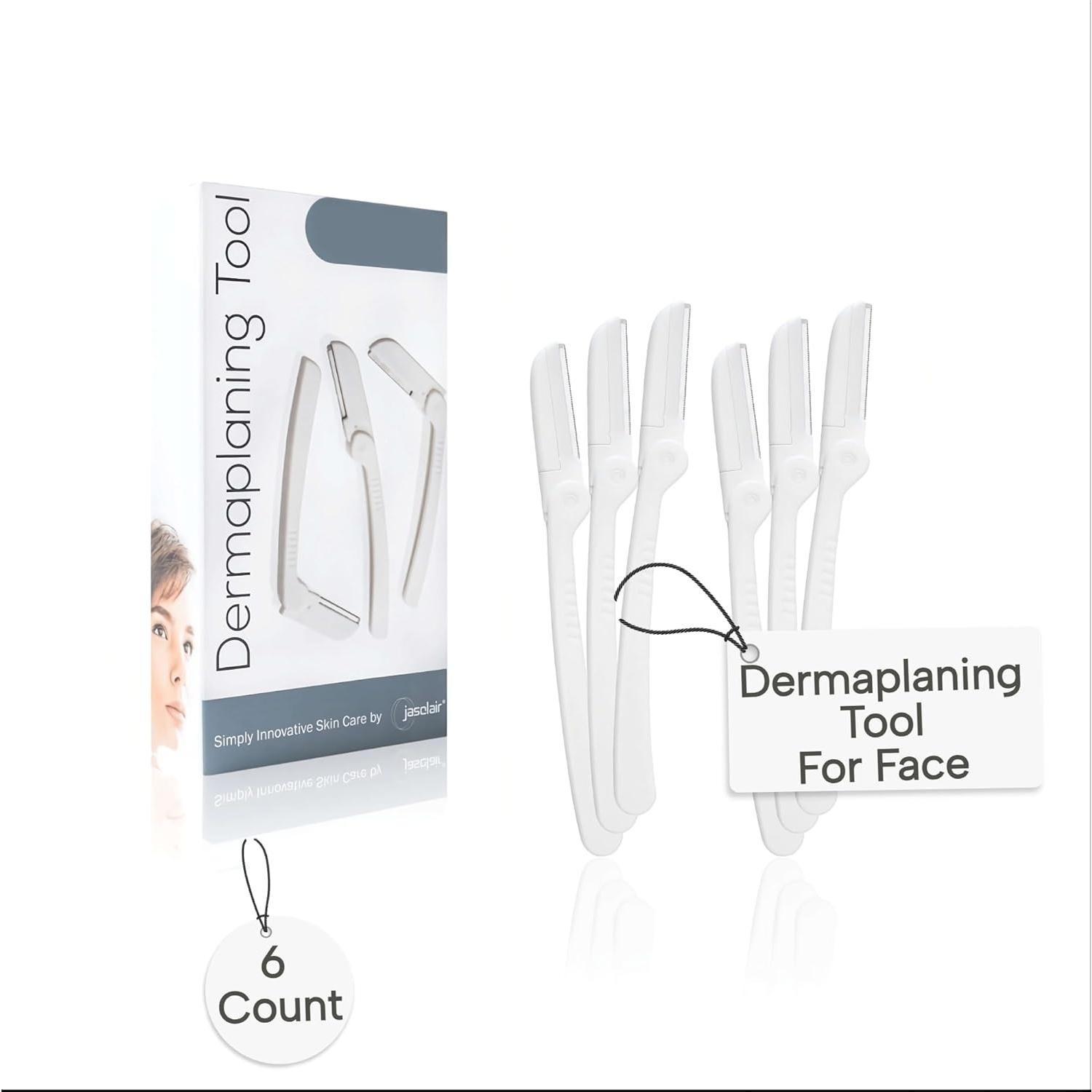 Kit de Dermaplaning Jasclair - 6 Cuchillas Exfoliantes Faciales