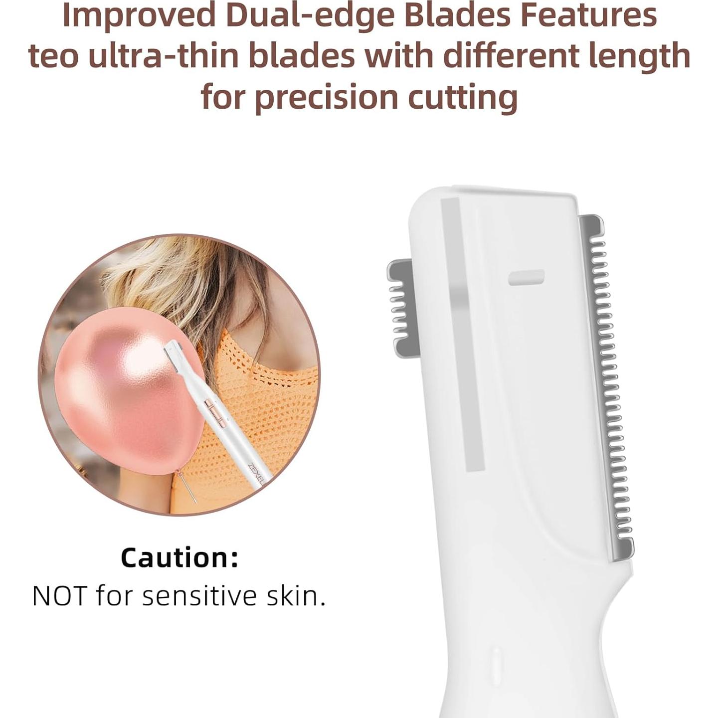 Recortador de cejas eléctrico Zexeller E-NEW-01 portátil