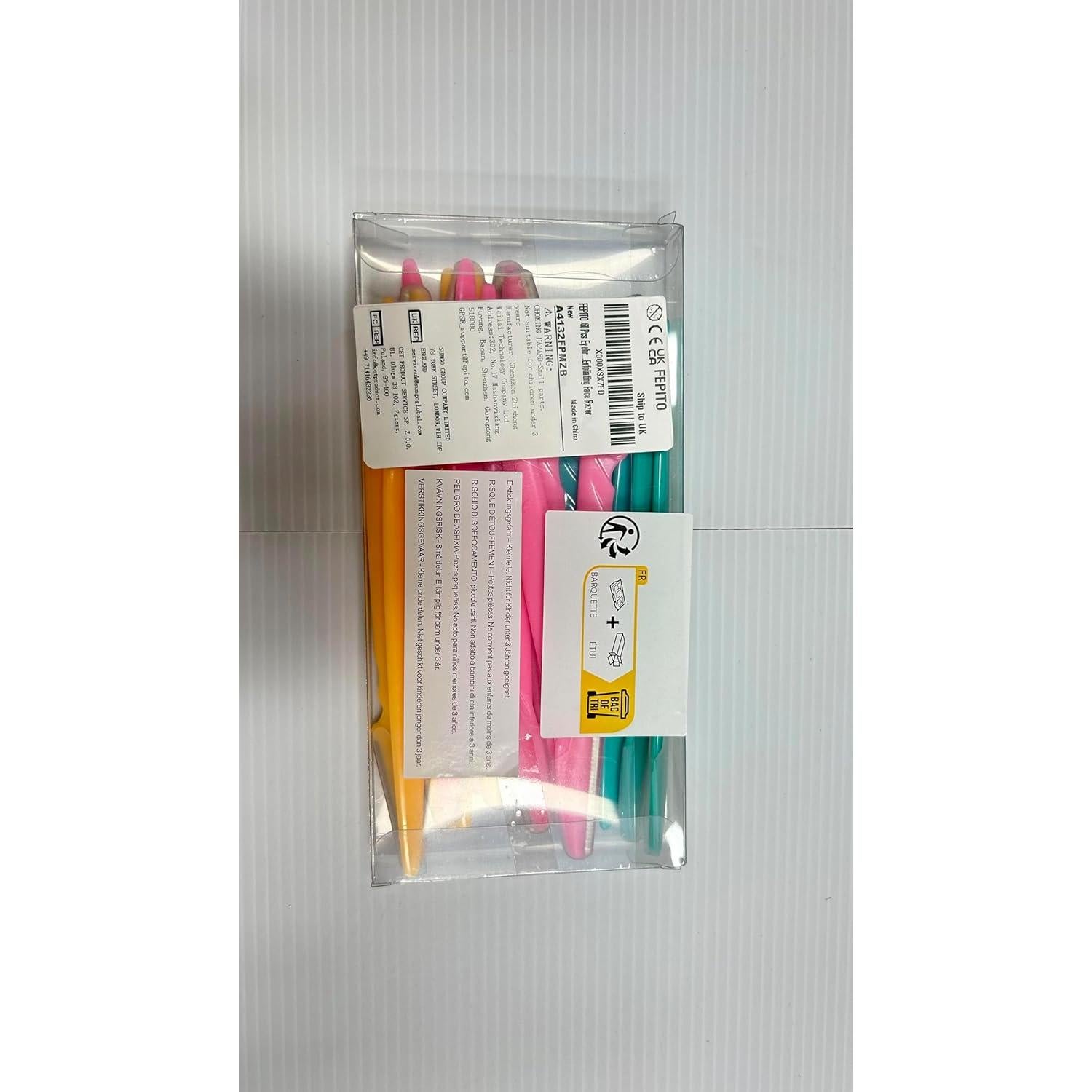 Afeitadora de Cejas FEPITO 60 Unidades Acero Inoxidable