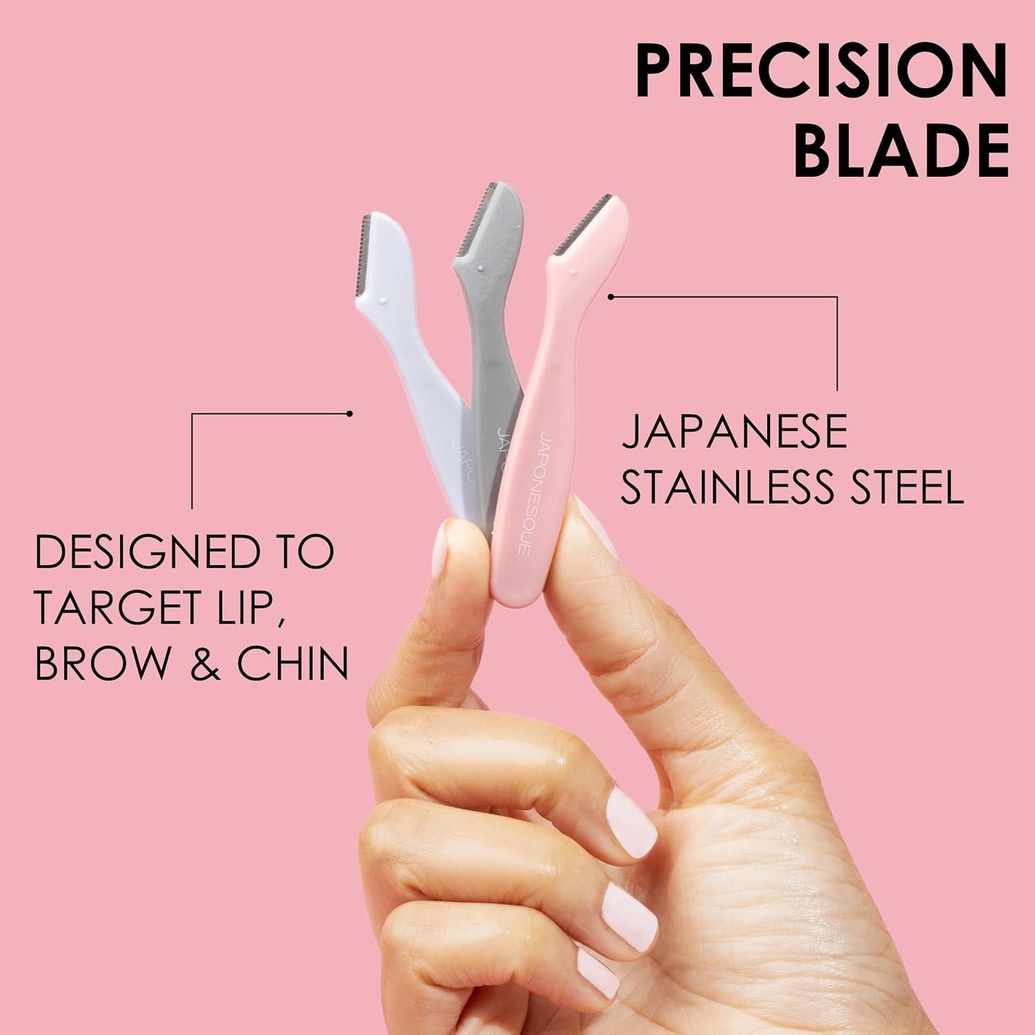 Mini Rasuradoras Faciales JAPONESQUE - Kit de 3 Piezas