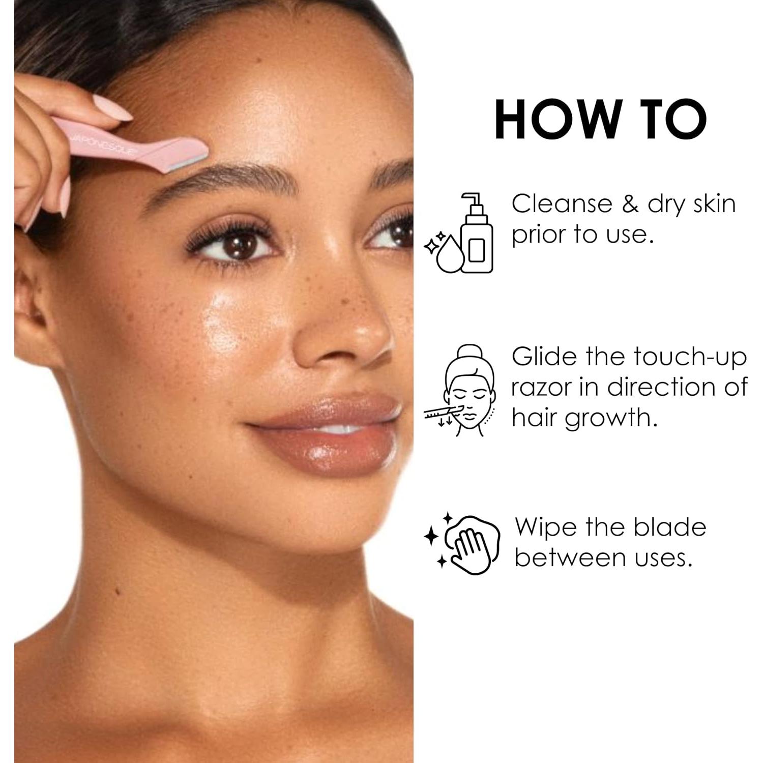 Mini Rasuradoras Faciales JAPONESQUE - Kit de 3 Piezas