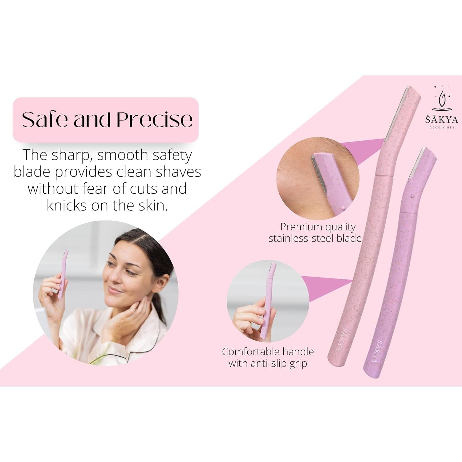 Herramienta de Dermaplaning Biodegradable Sakya - Afeitado Facial