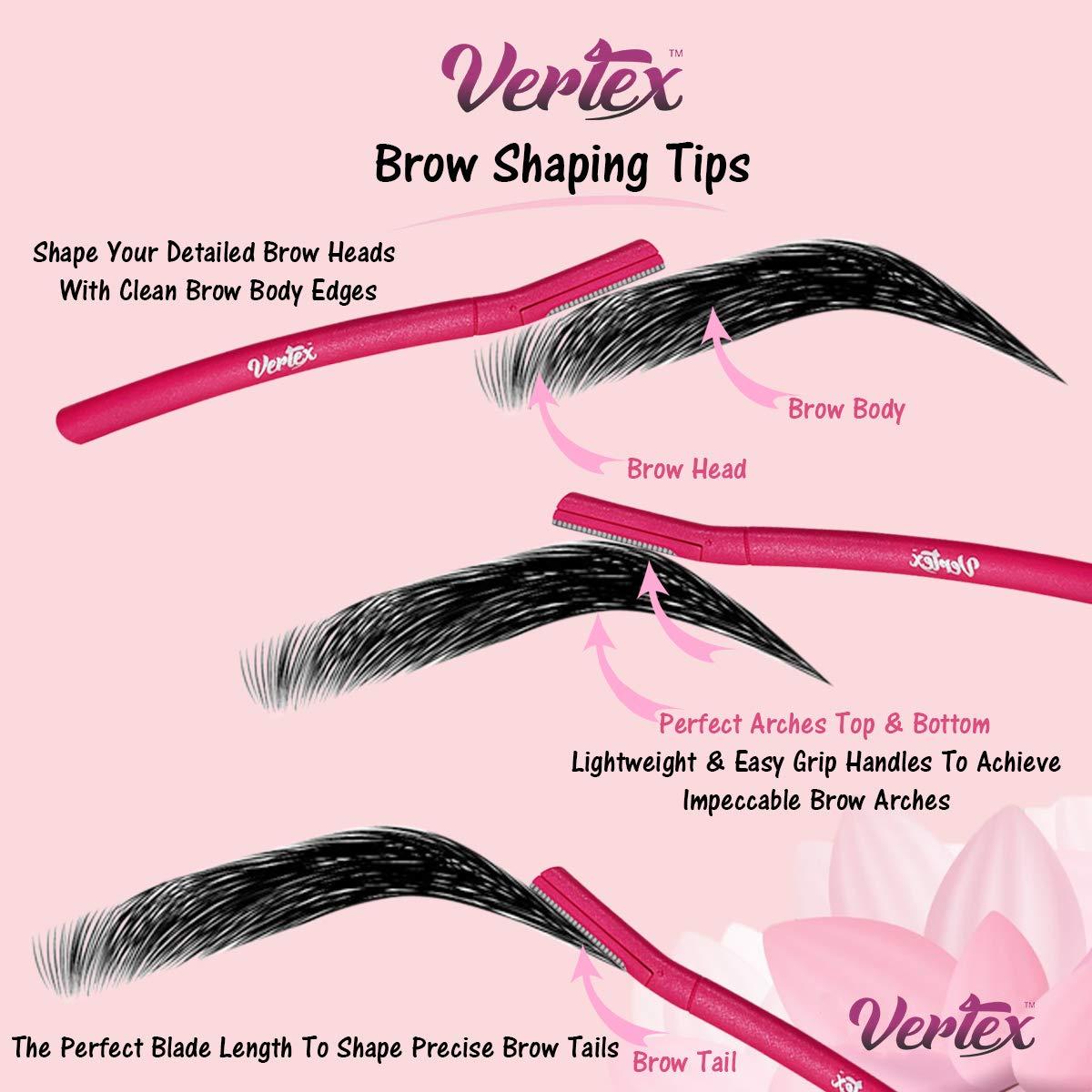 Rasuradora de Cejas Vertex Beauty - 6 Piezas, Moldeado Facial