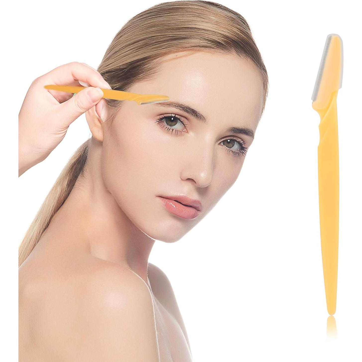 30 Afeitadoras de Cejas WBCBEC Rosa con Cubierta de Precisión