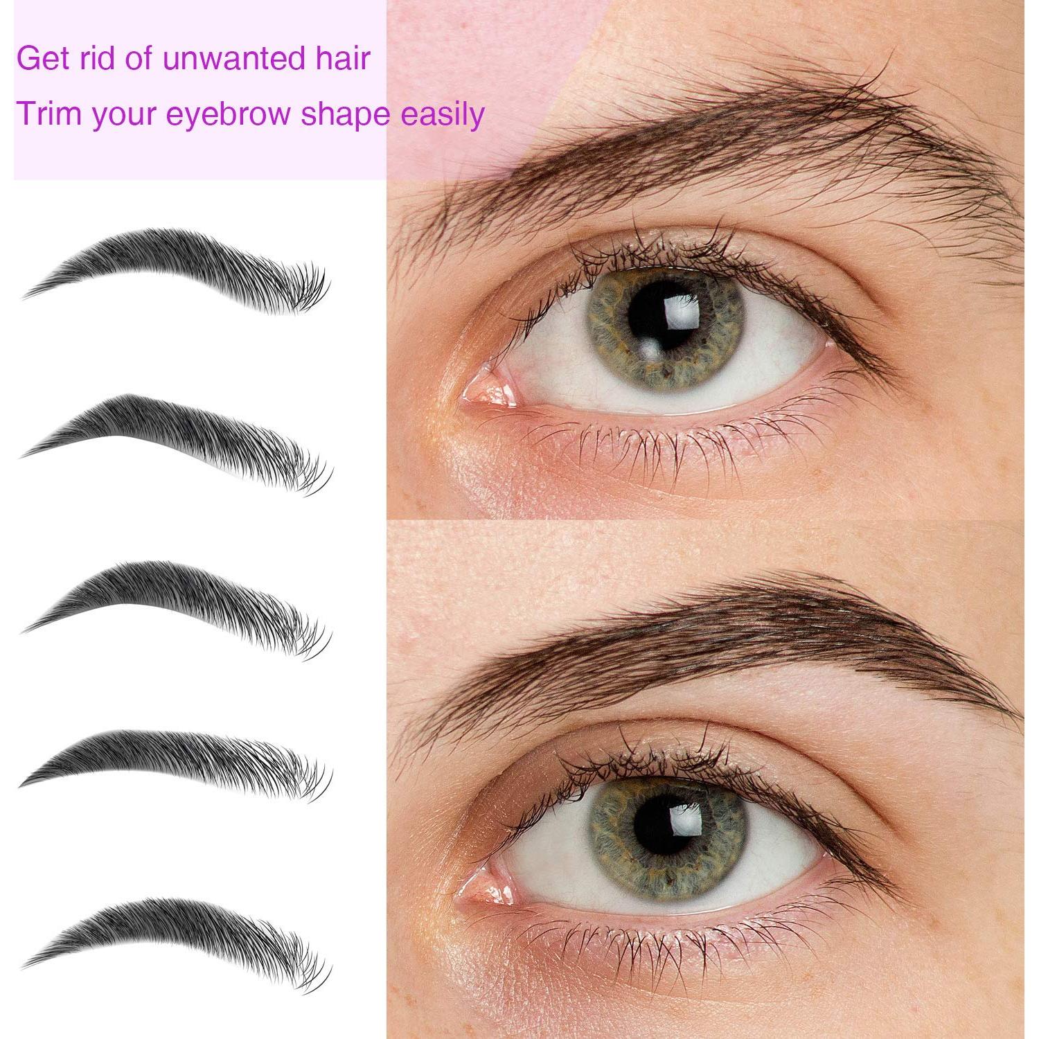 24 Mini Afeitadoras de Cejas Mudder con Cubierta de Precisión