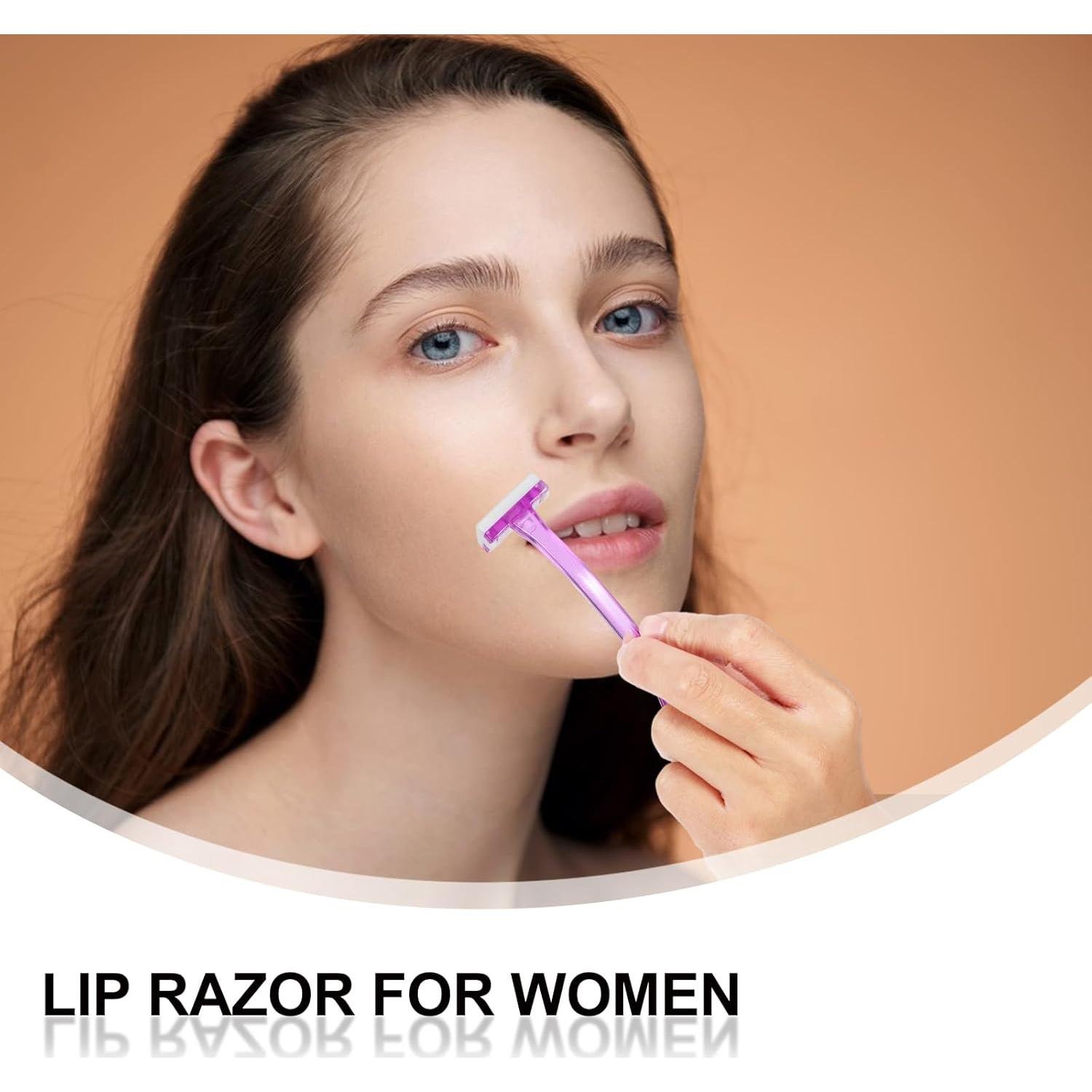 Rasuradora de Cejas Thinp - 12 Piezas Acero Inoxidable Púrpura