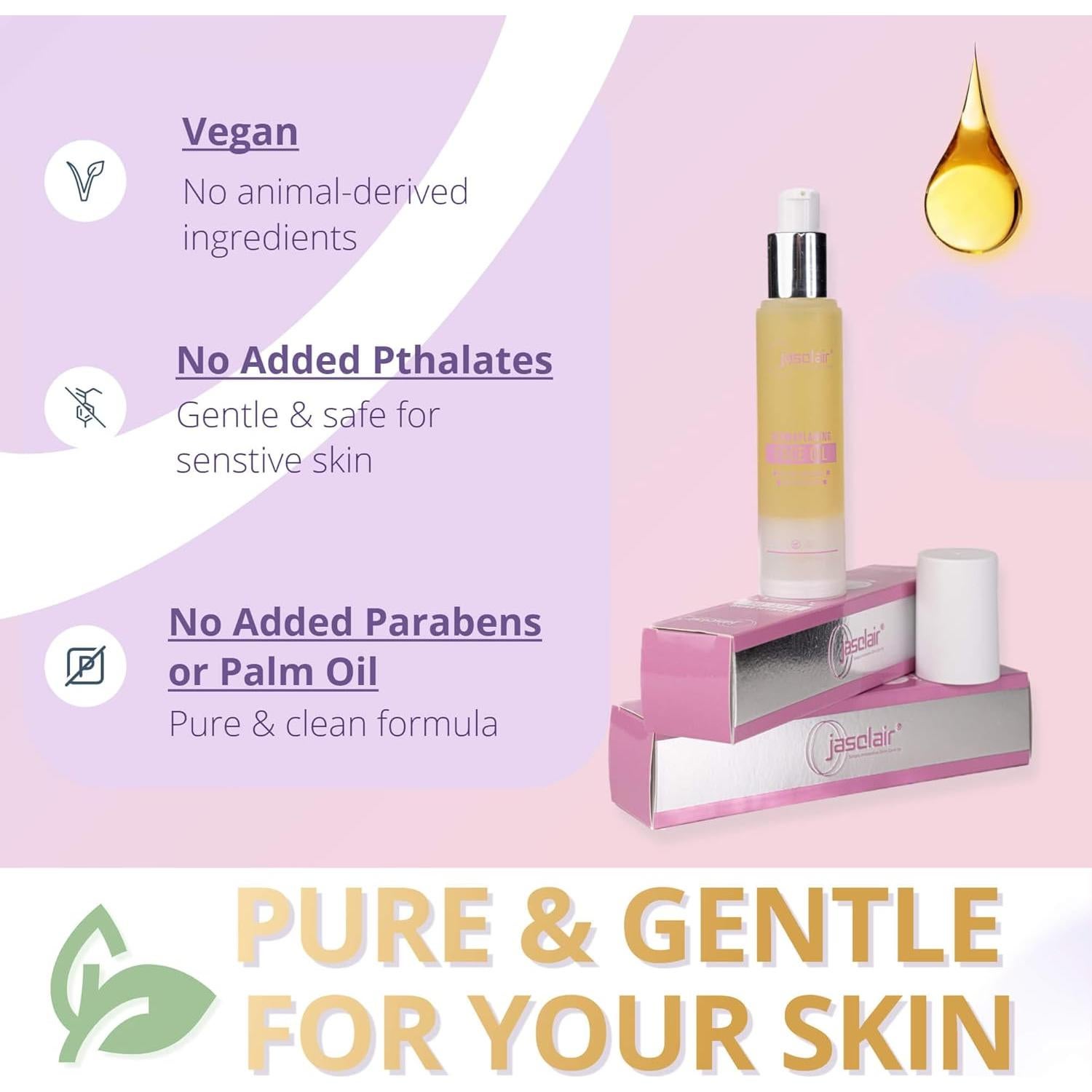 Aceite de Afeitado Jasclair 50ml - Dermaplaning Suave y Hidratante