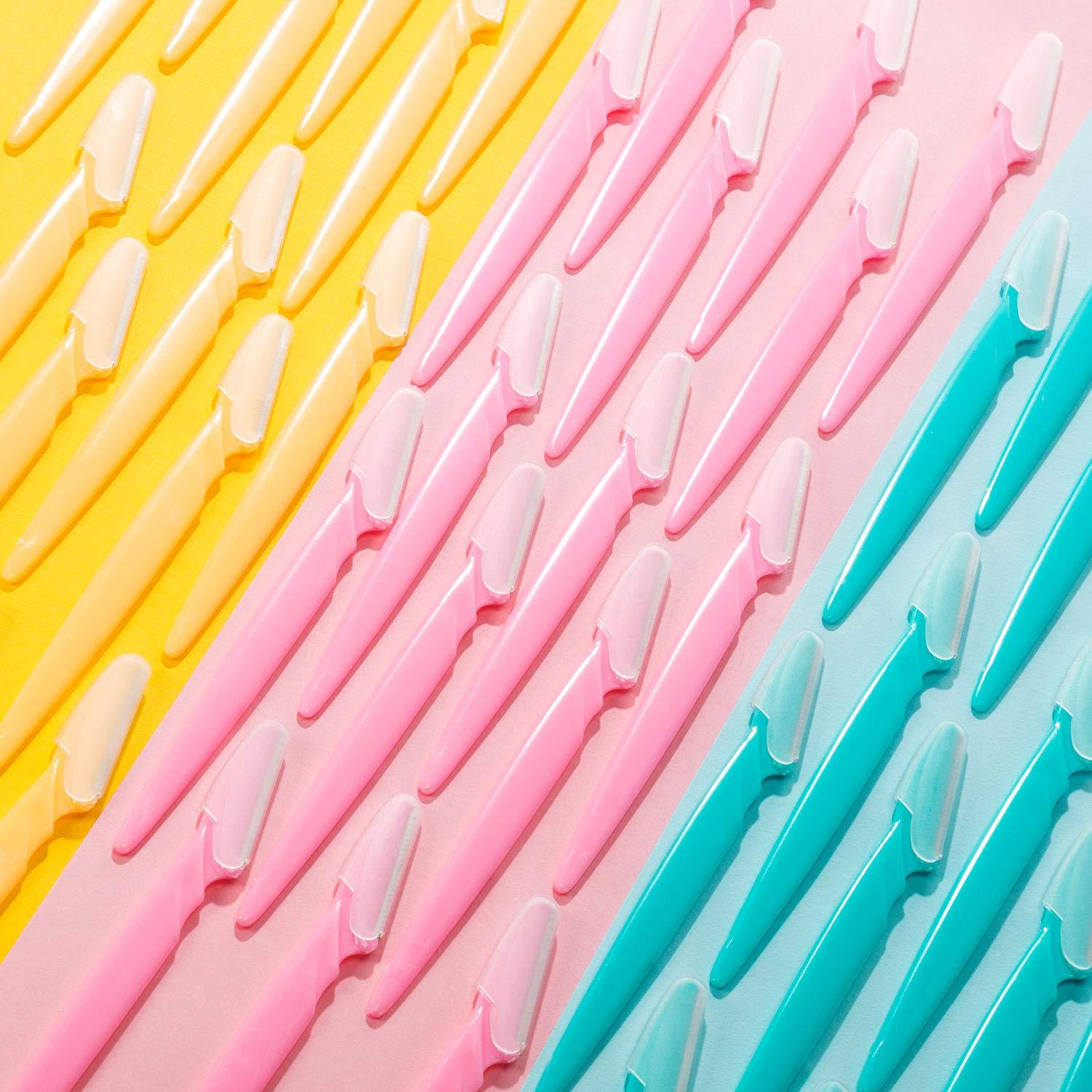 Cuchillas de Cejas Boao 96 Piezas Acero Inoxidable Seguras