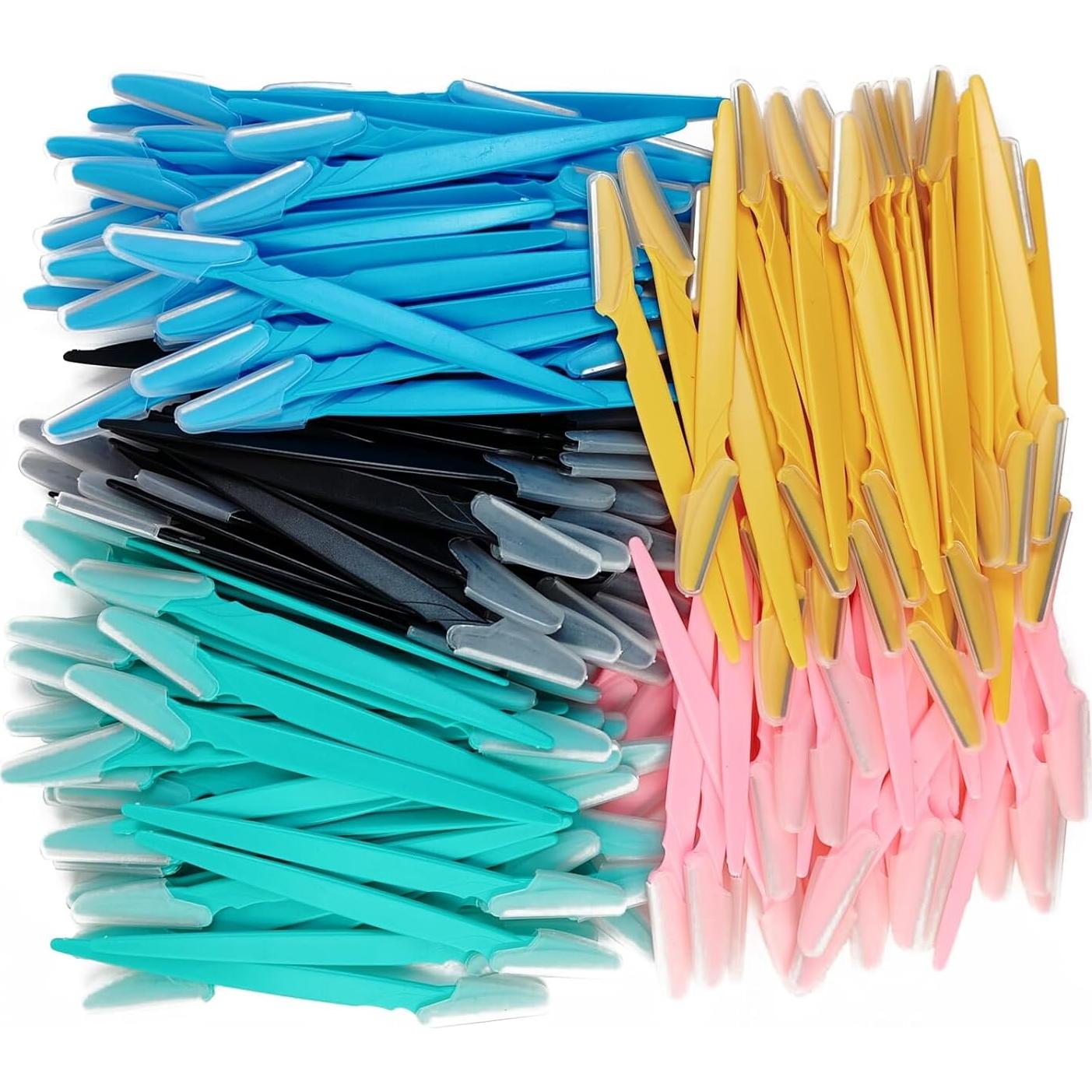 65 Navajas de Cejas RONYOUNG con Cubierta de Seguridad - 5 Colores