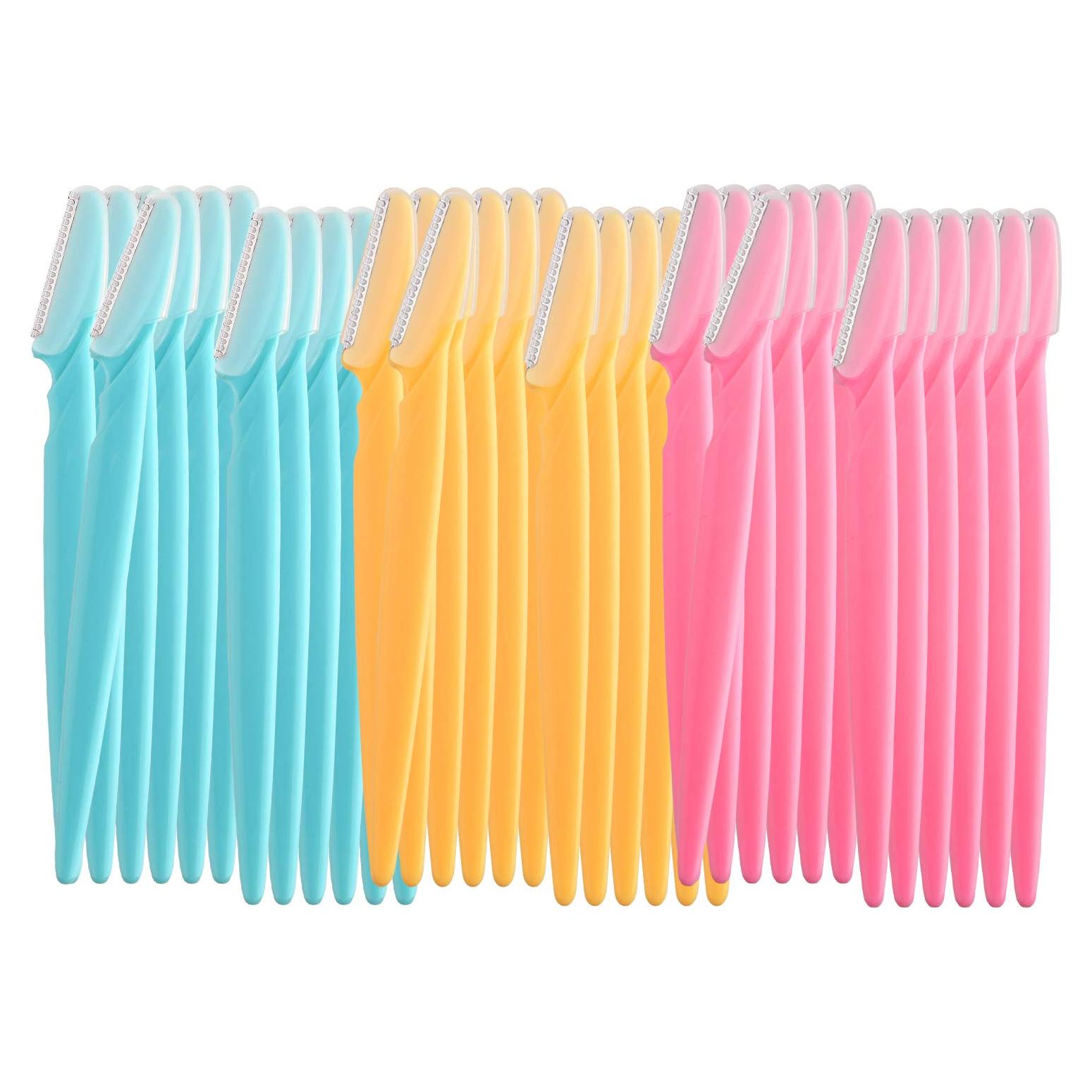 Cuchillas de Cejas FEPITO 39 Pcs Acero Inoxidable Portátiles