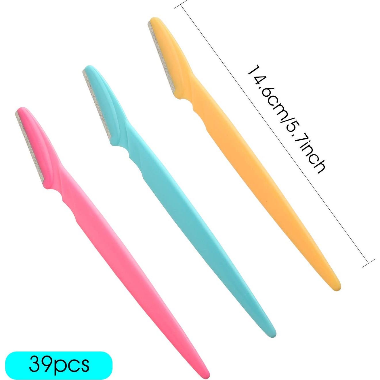 Cuchillas de Cejas FEPITO 39 Pcs Acero Inoxidable Portátiles