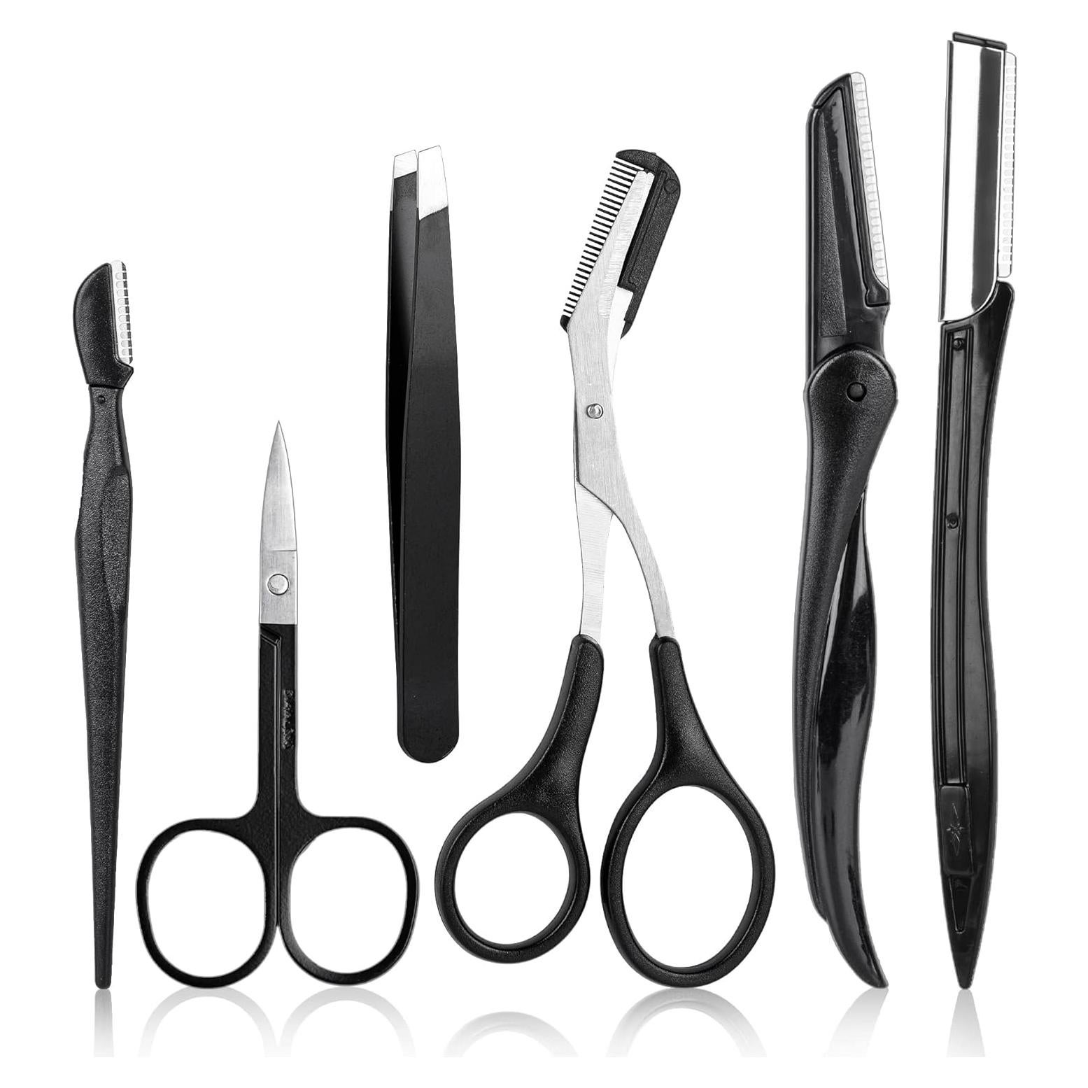 Kit de Aseo de Cejas NAZQAT - 6 Piezas en Acero Inoxidable