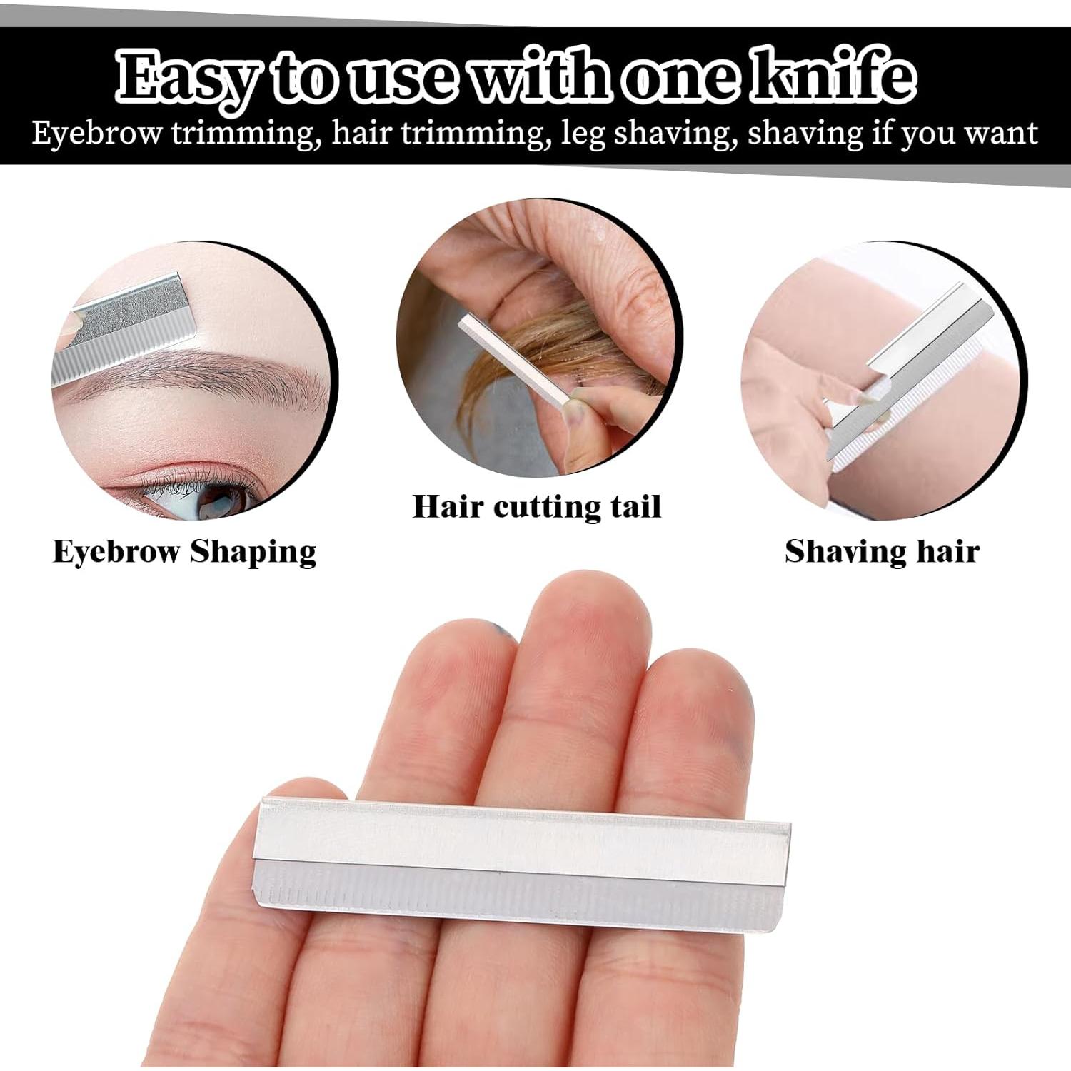 Cuchillas de Afeitar Rectas Zyghjort - 40 Piezas Acero Inoxidable