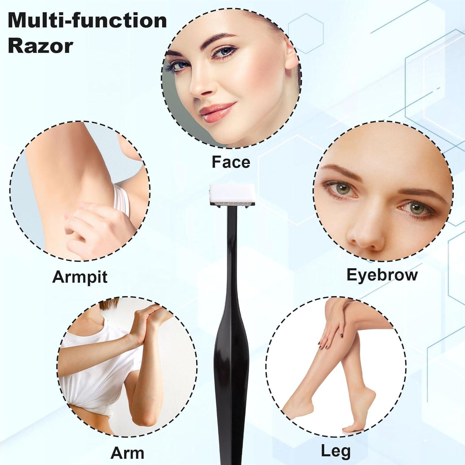 Kit de 24 Cuchillas de Cejas PAGOW - Afeitadora Facial Negra