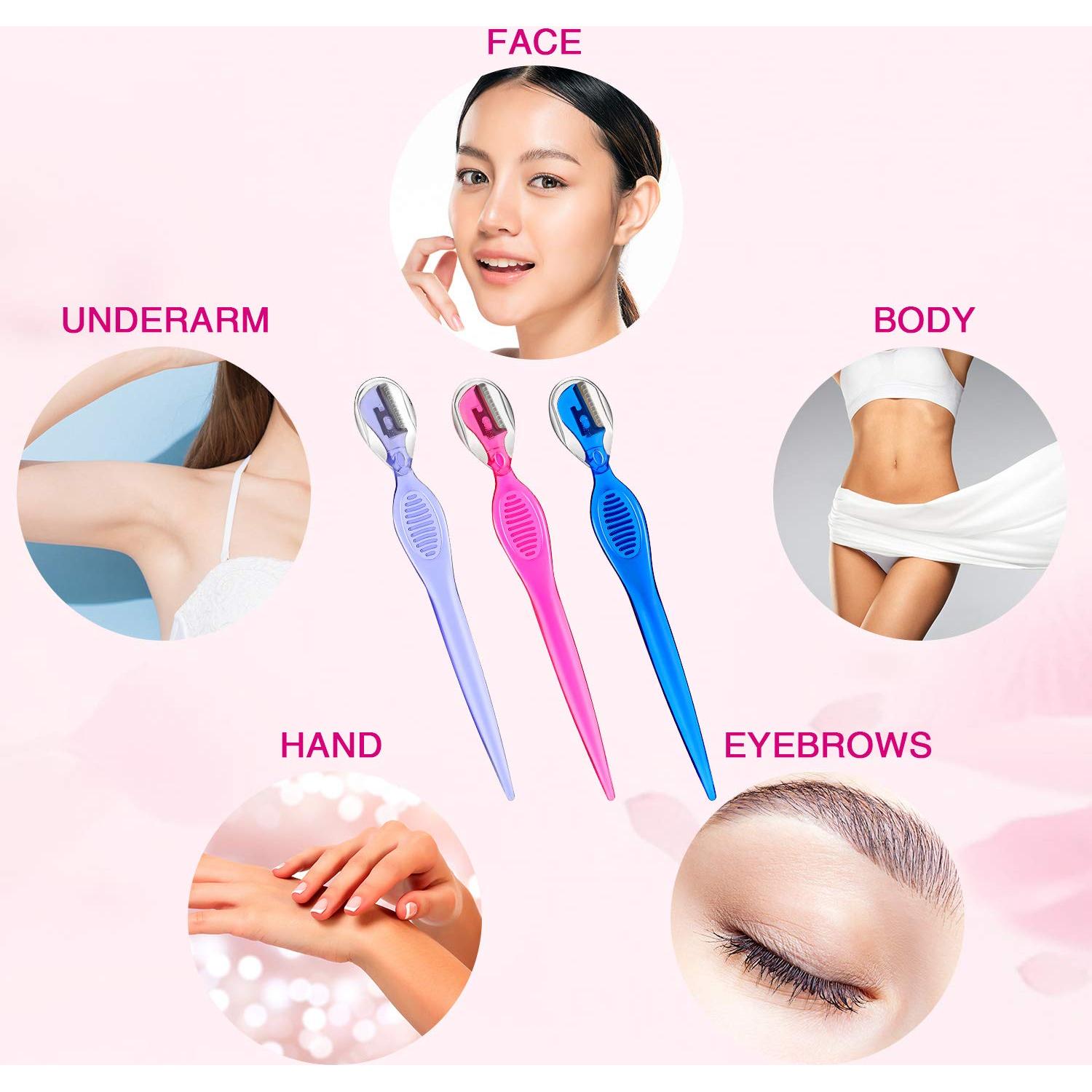 30 Cuchillas de Dermaplaning Mudder para Cejas y Vello Facial