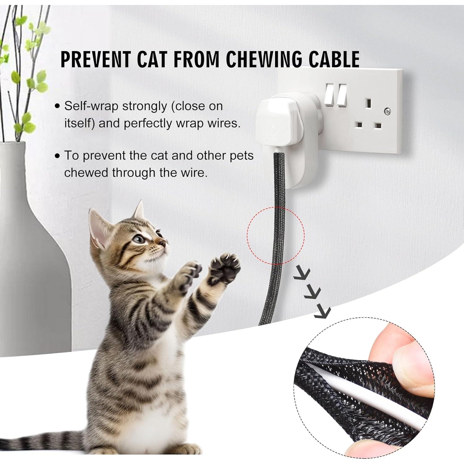 Manga de Cable Moxita 3,05 m 1,27 cm Negro Protector