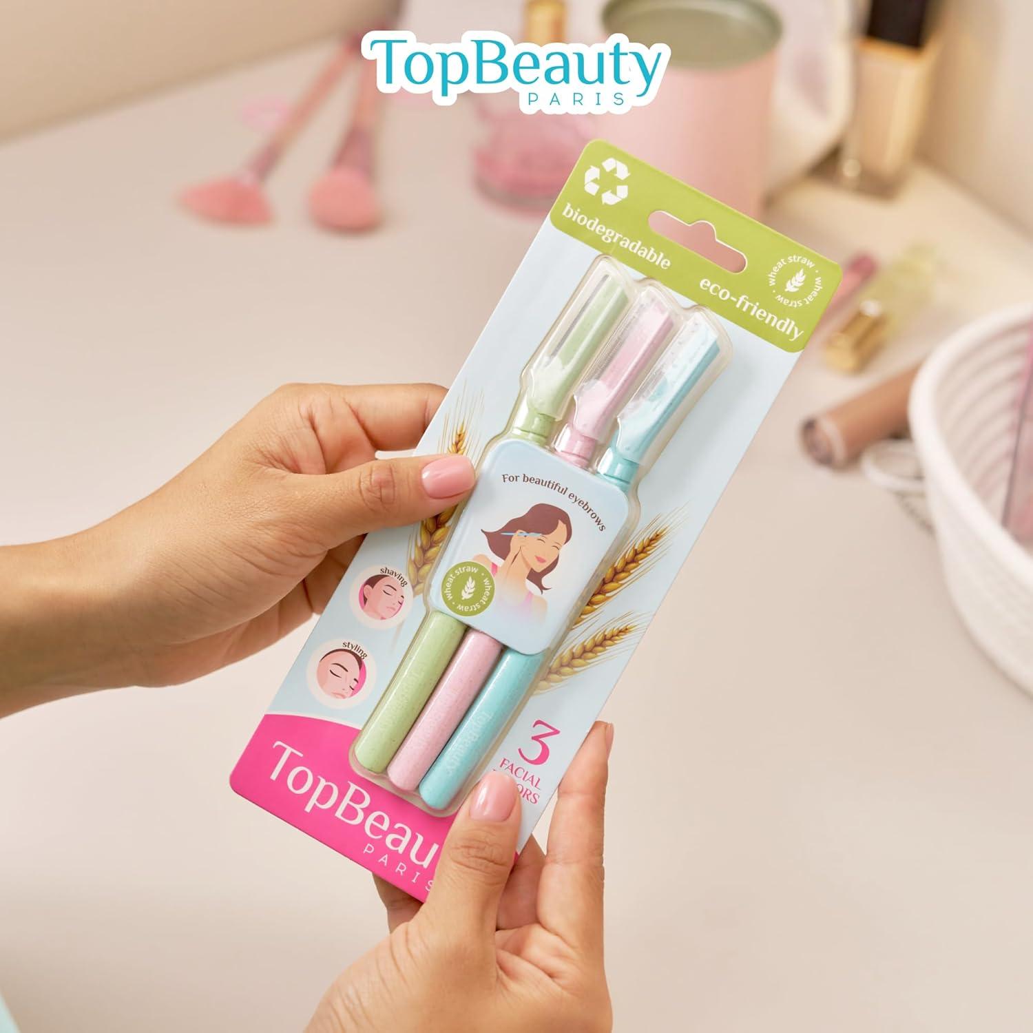 Rasuradoras Faciales Eco TopBeauty Paris - 3 Piezas - Cejas y Vello