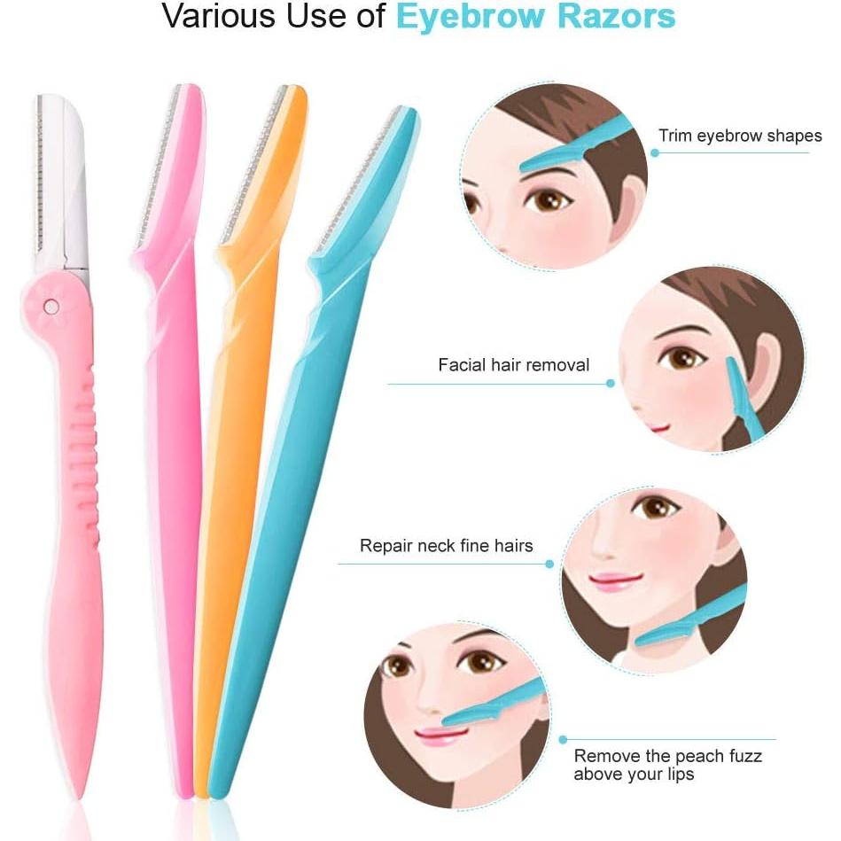 Kit de Cuidado Facial 12 Pcs Cuchillas para Cejas Huanfu